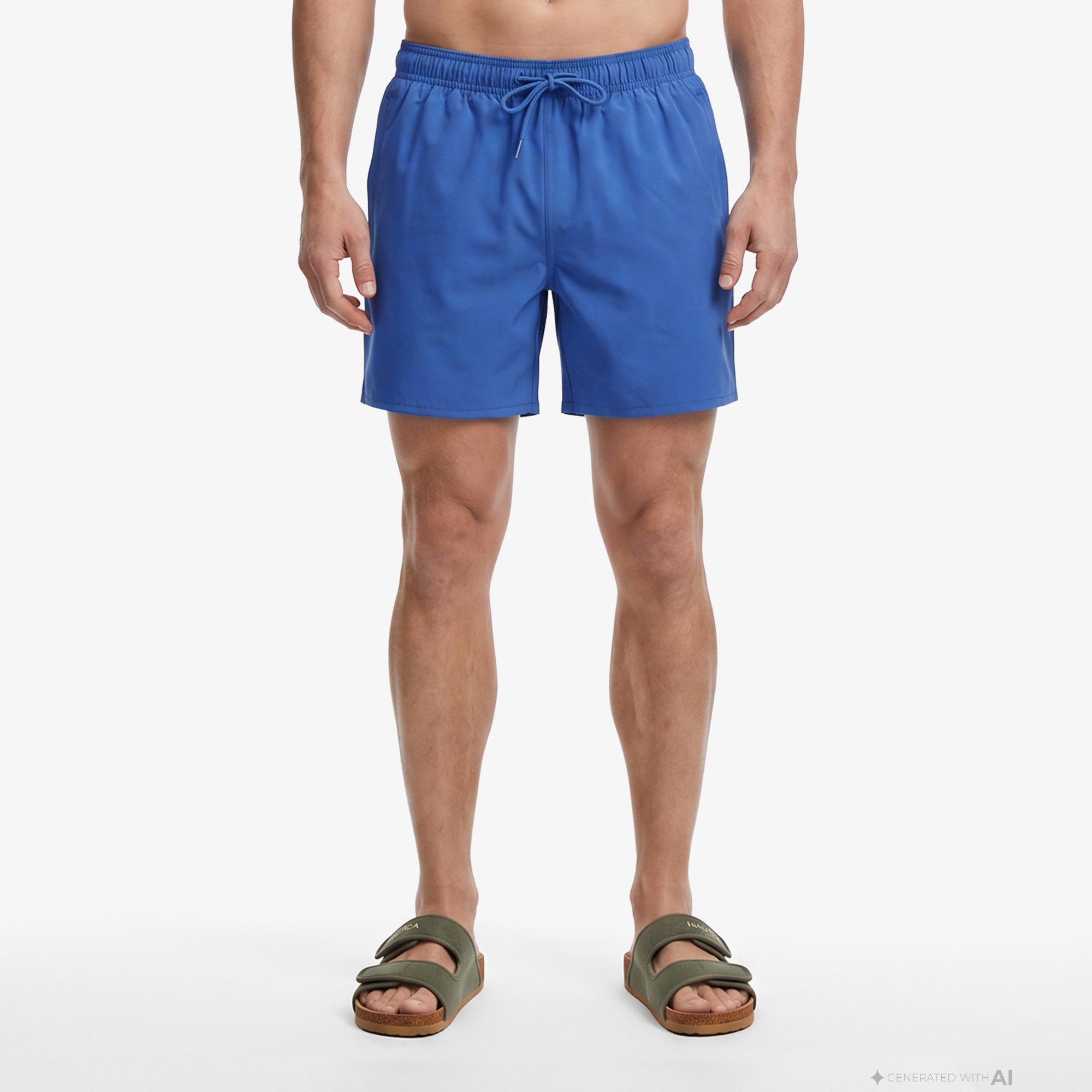 Nautica Erkek Mavi Regular Fit Deniz Şortu