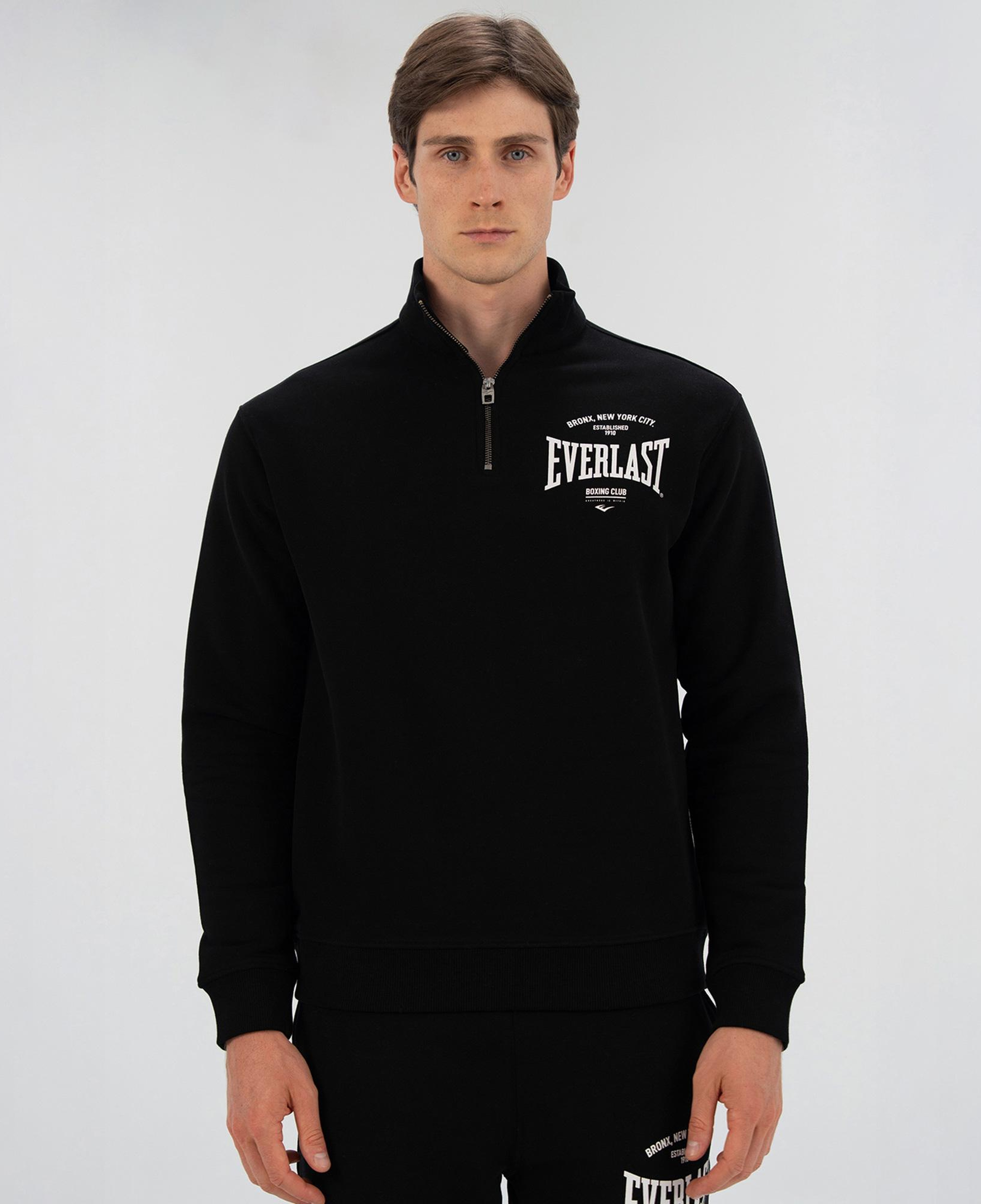 Everlast Bronx NYC Yarım Fermuarlı Regular Erkek Siyah Sweatshirt