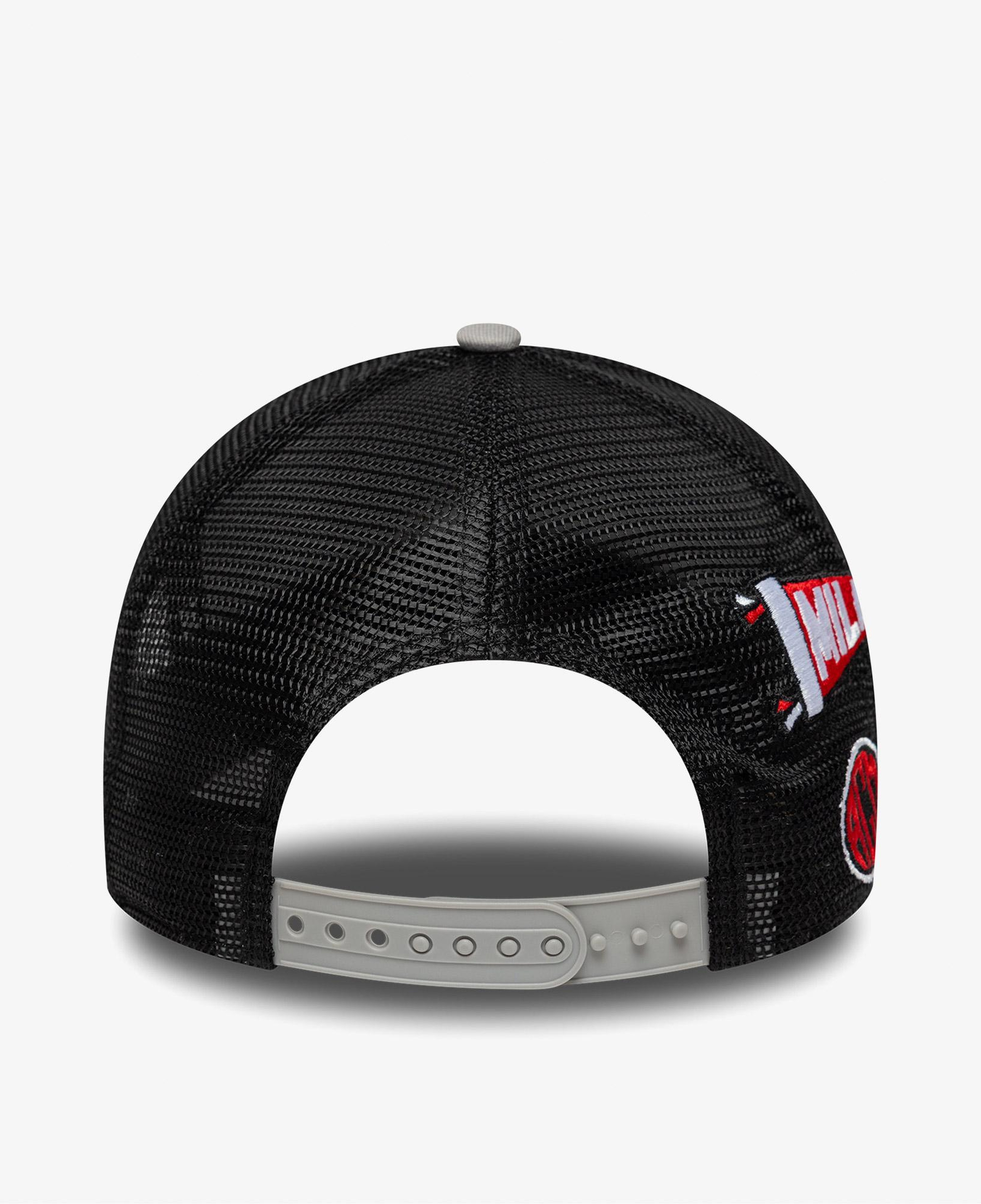 New Era Patch Trucker Ac Milan Unisex Gri Şapka