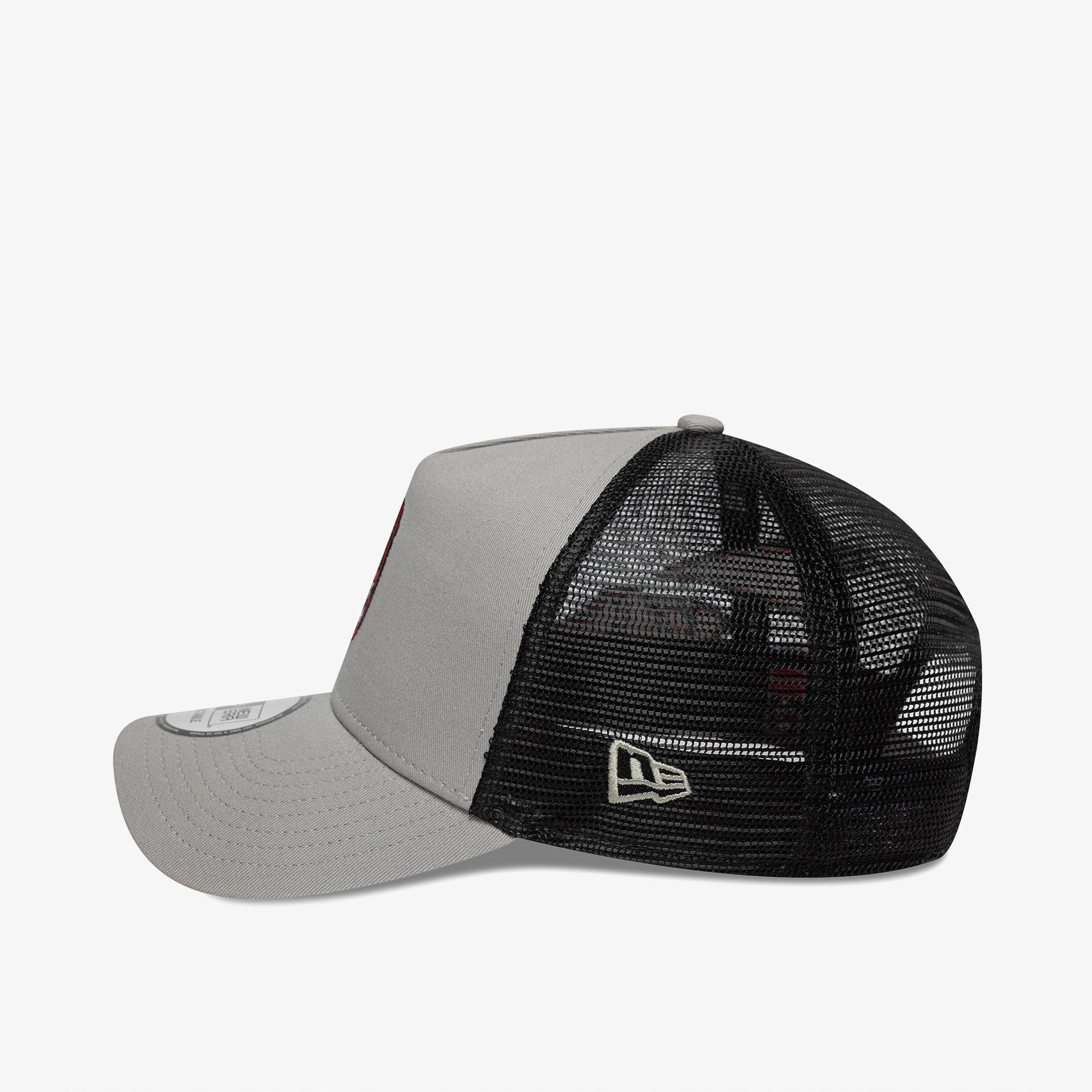 New Era Patch Trucker Ac Milan Unisex Gri Şapka
