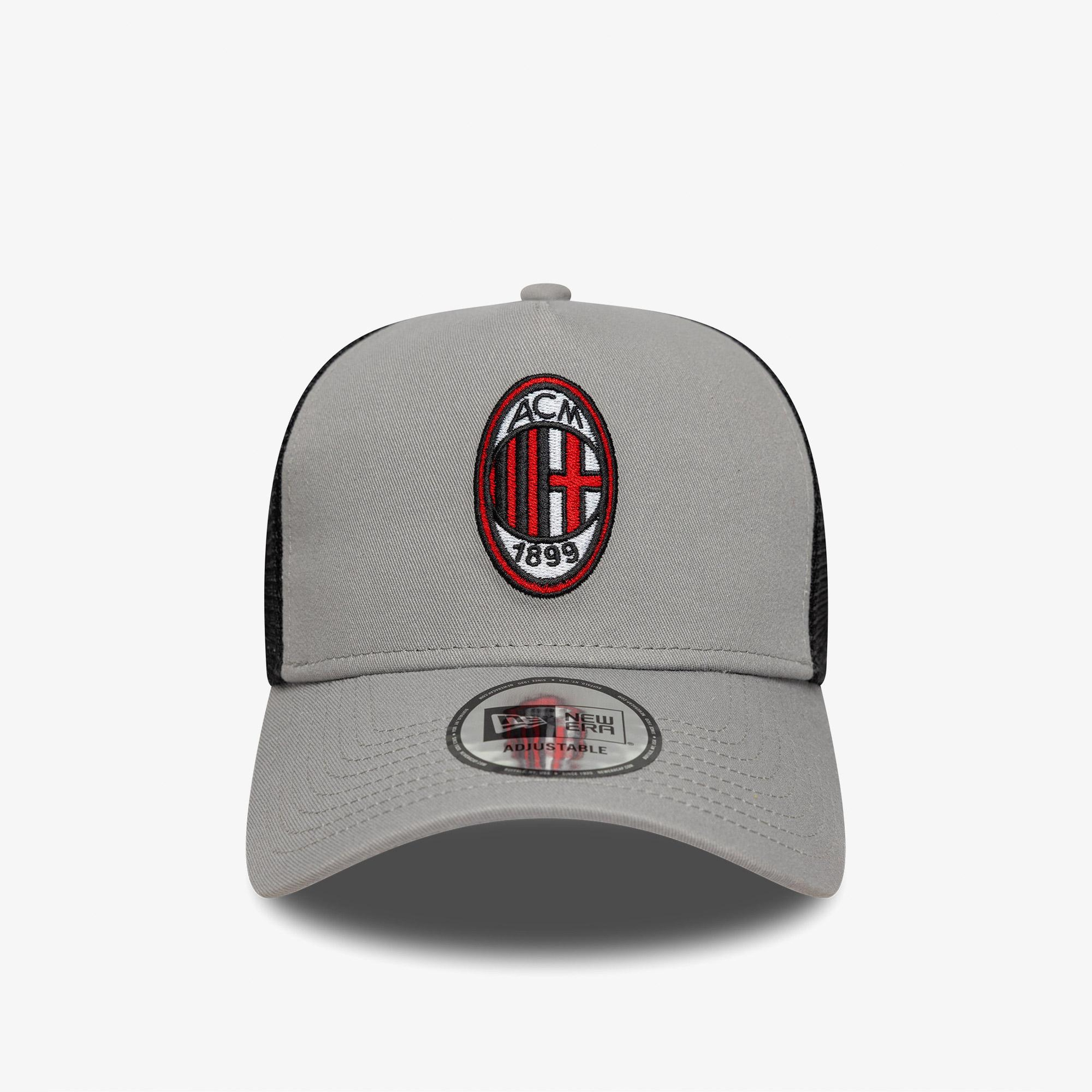 New Era Patch Trucker Ac Milan Unisex Gri Şapka
