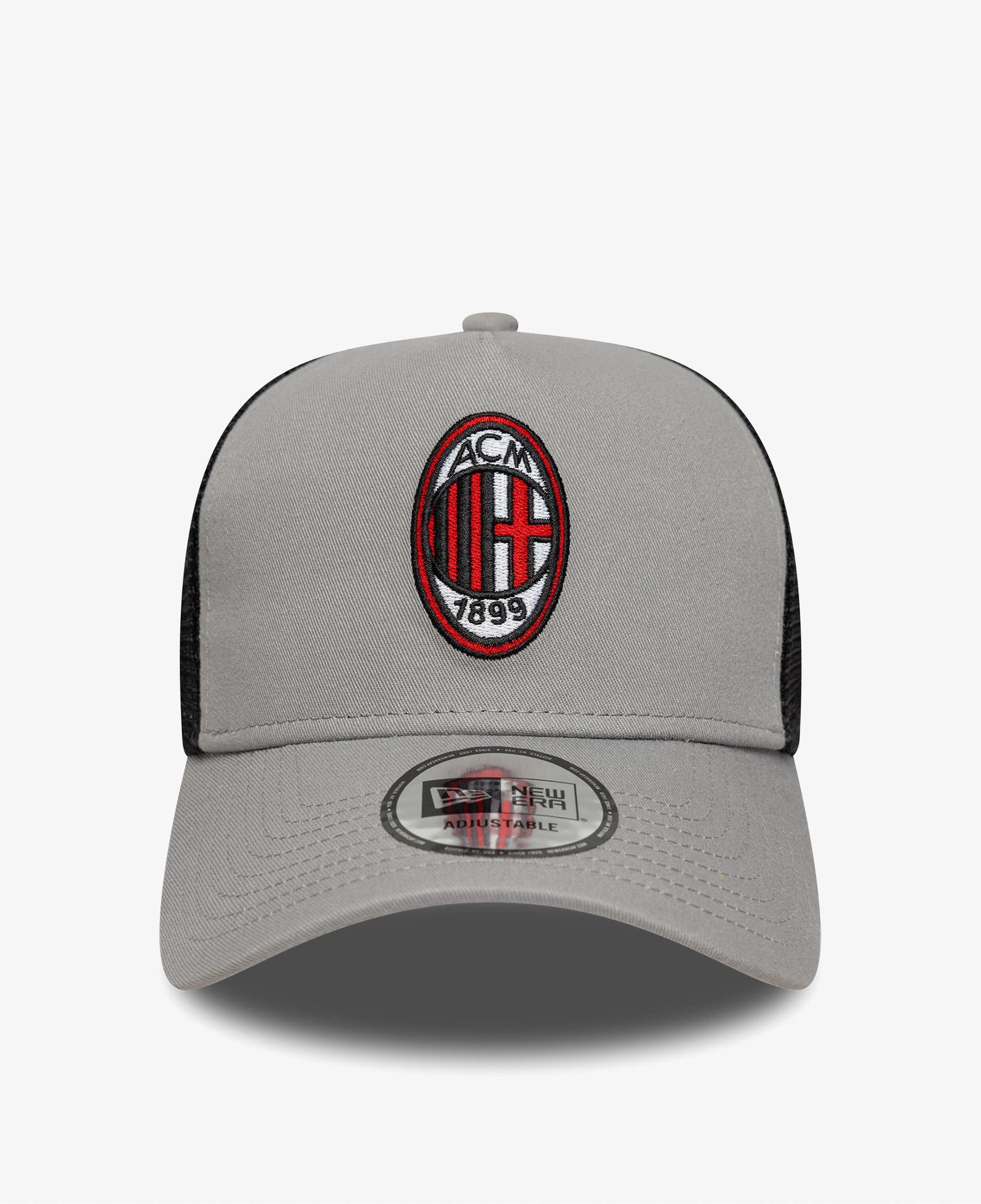New Era Patch Trucker Ac Milan Unisex Gri Şapka