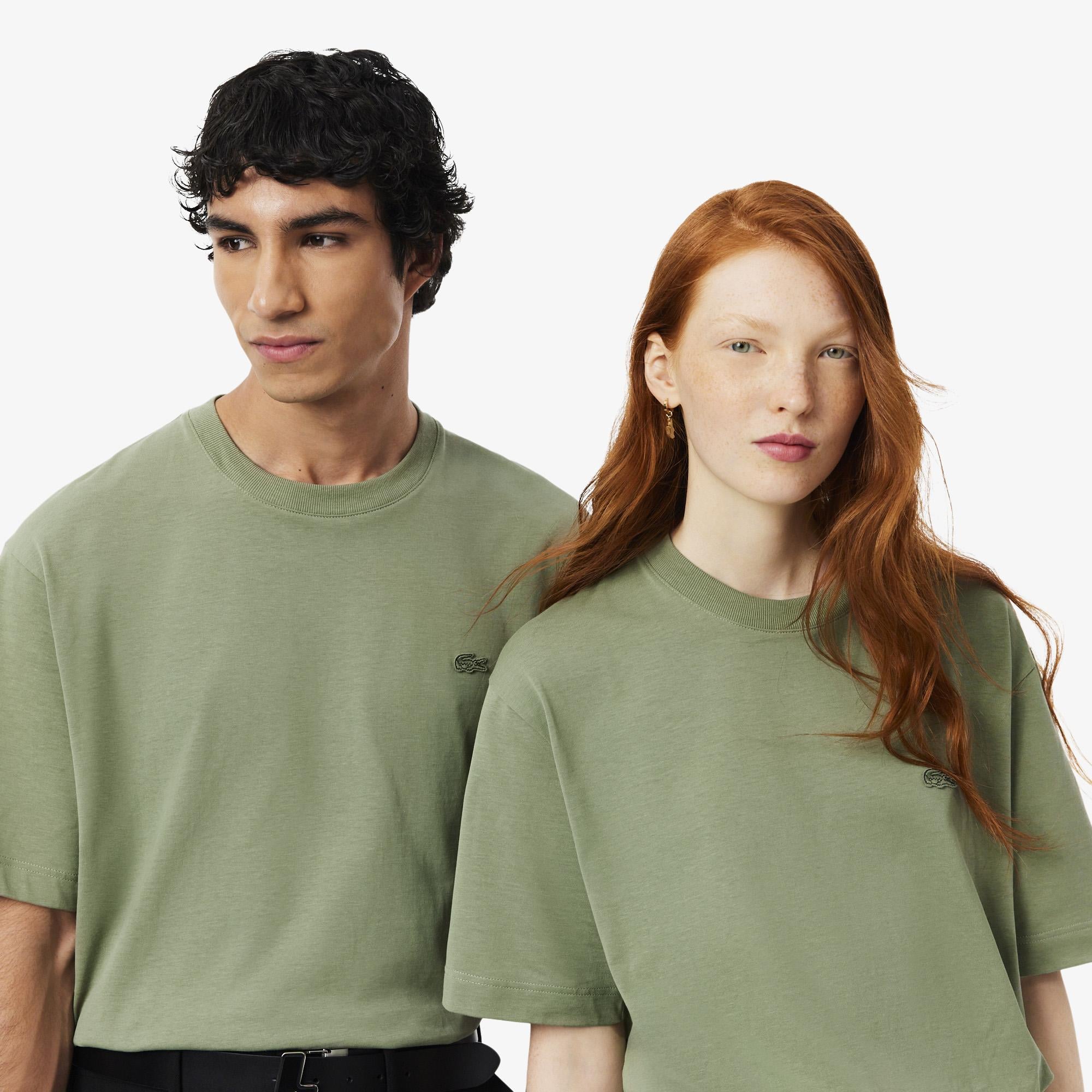Lacoste Loose Fit Heavy Unisex Yeşil T-Shirt