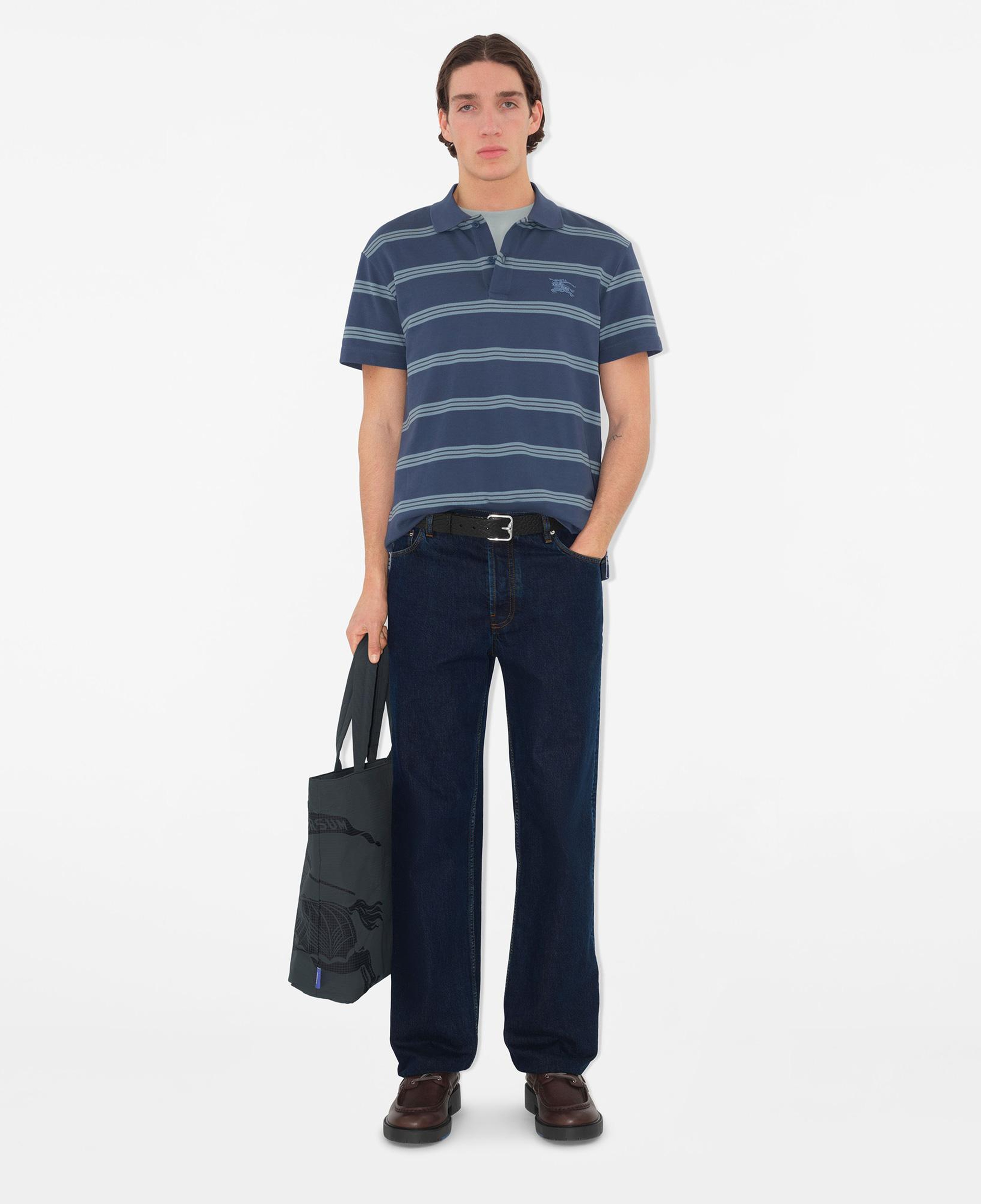 Burberry Erkek Mavi Polo