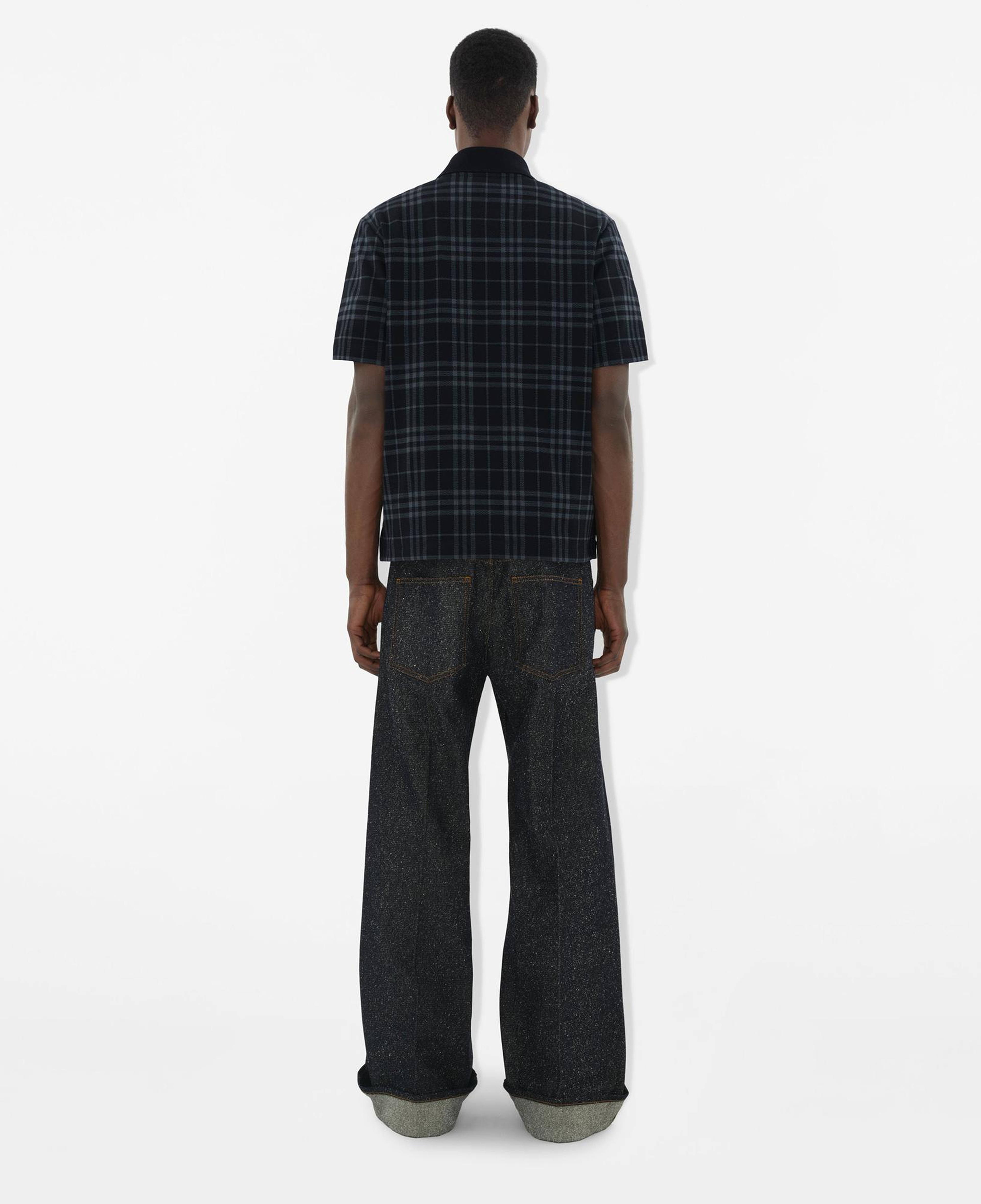 Burberry For Stretch Cotton Blend Erkek Lacivert Polo