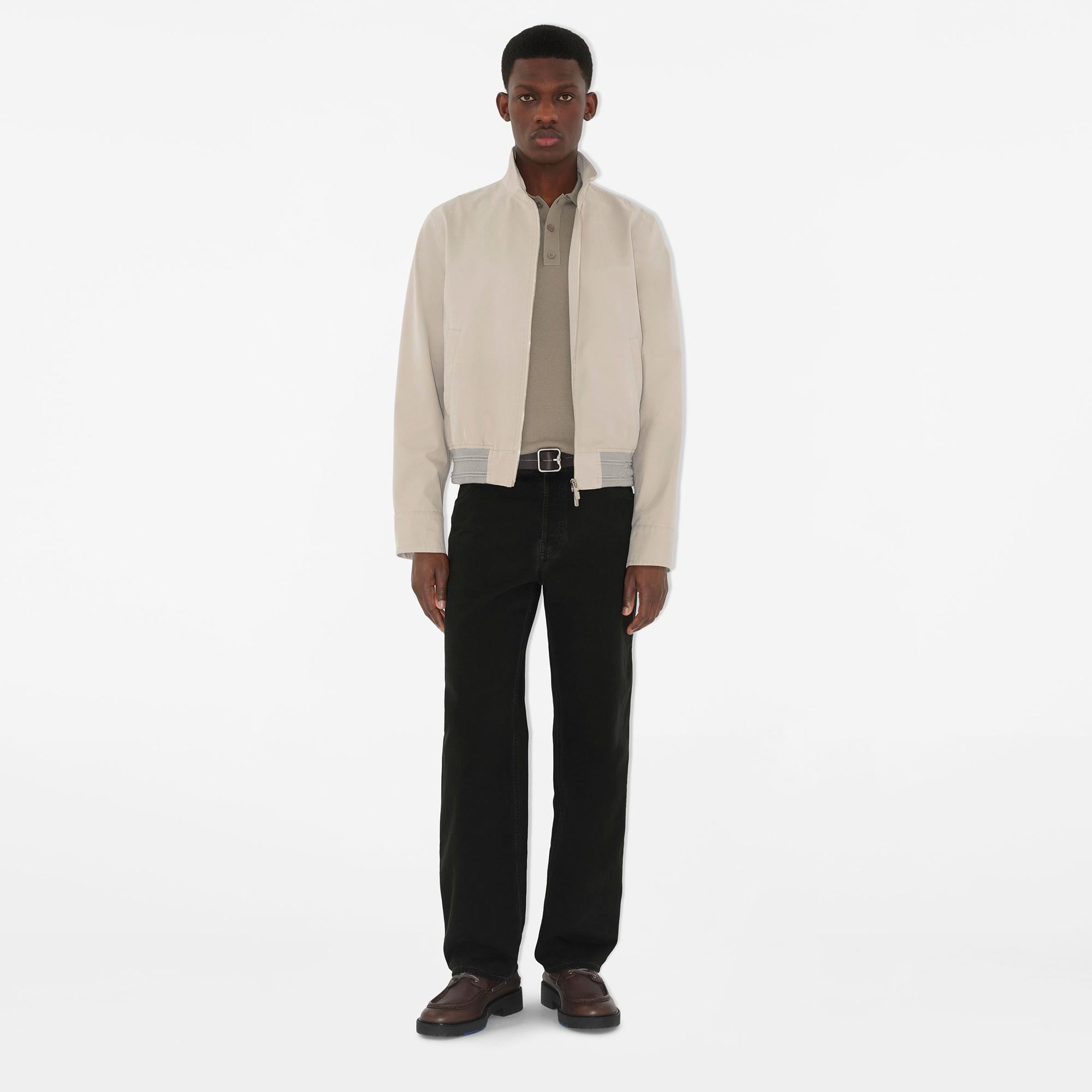 Burberry Smt Crest Wool Erkek Gri Polo