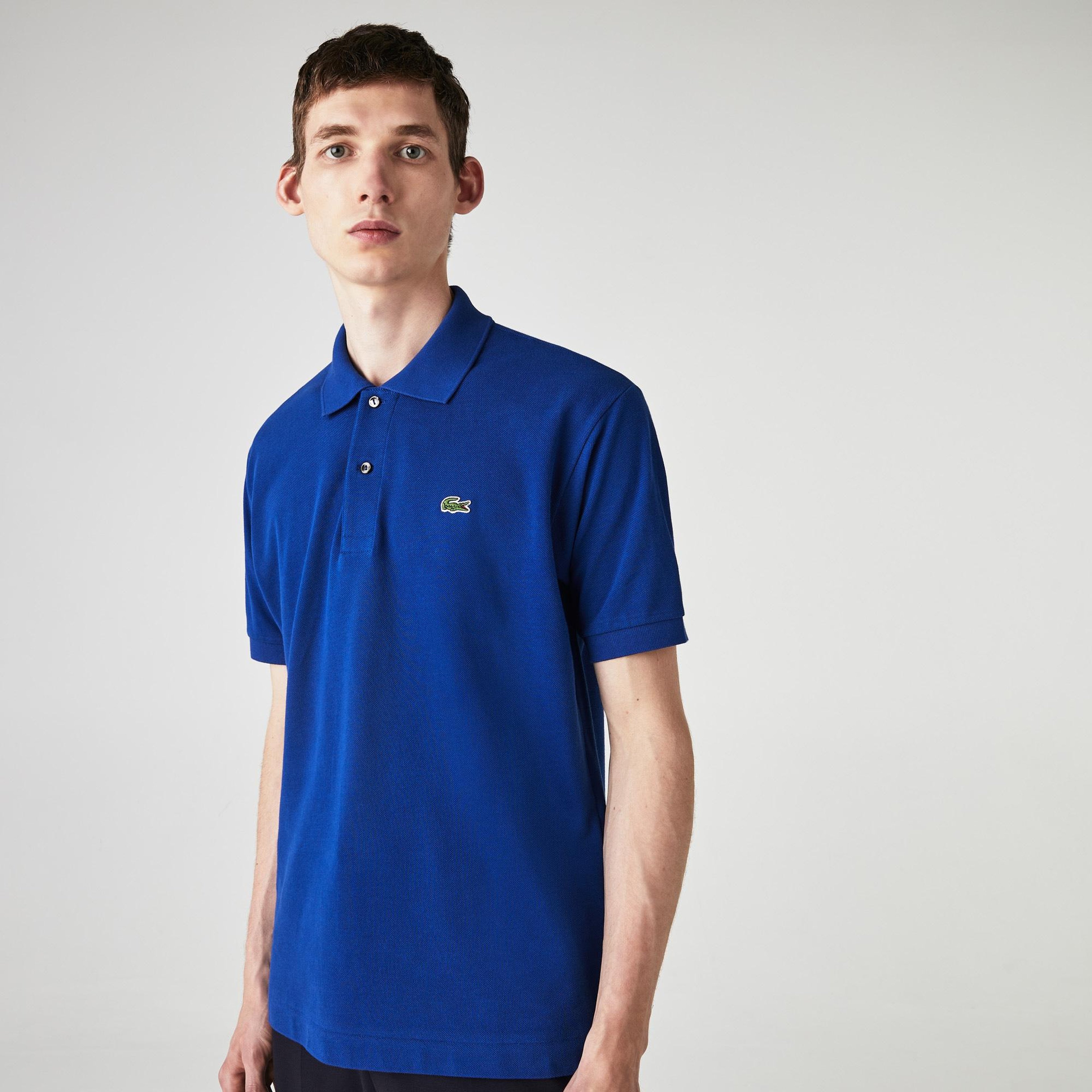 L.12.12 Erkek Classic Fit Koyu Mavi Polo