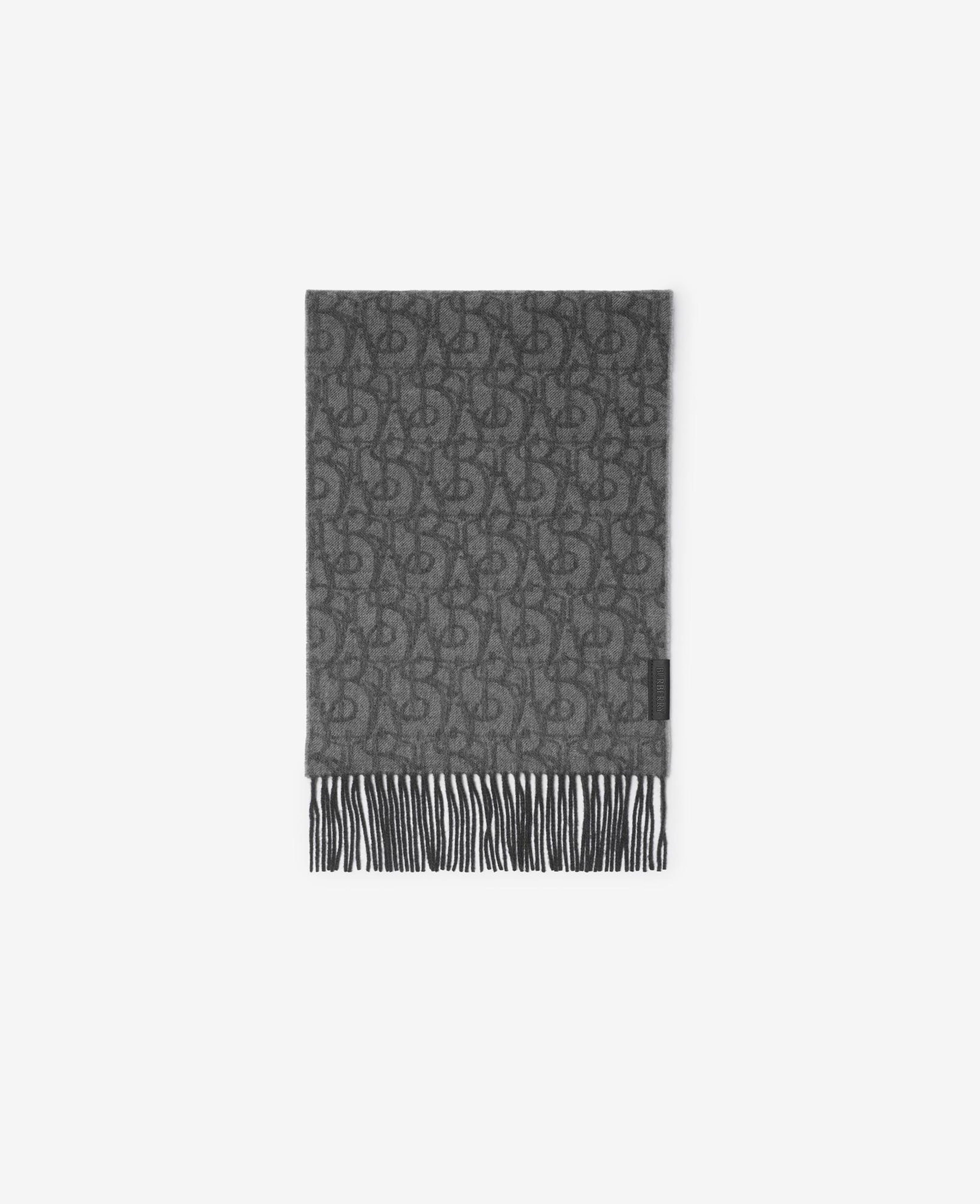 Burberry Anagram Charm Cashmere Kadın Gri Atkı