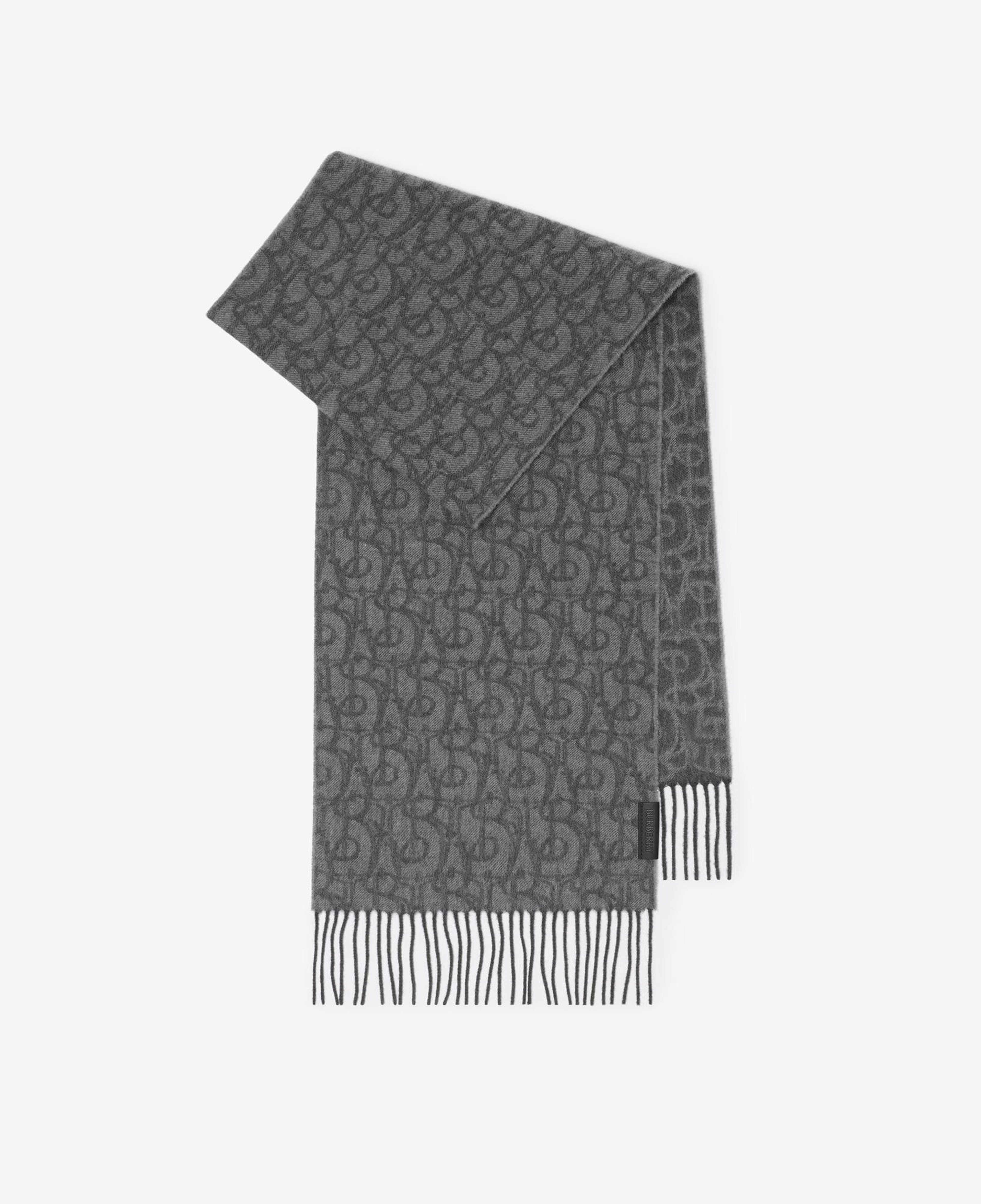 Burberry Anagram Charm Cashmere Kadın Gri Atkı