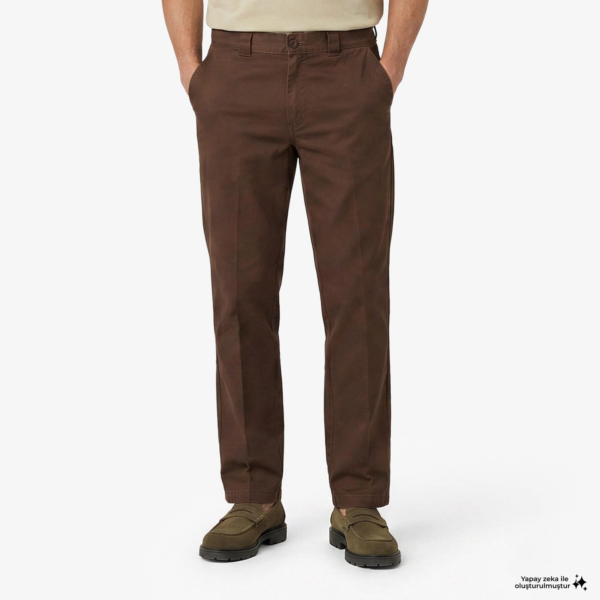 Dickies 247 Loose Garment Dyed Work Erkek Kahverengi Pantolon