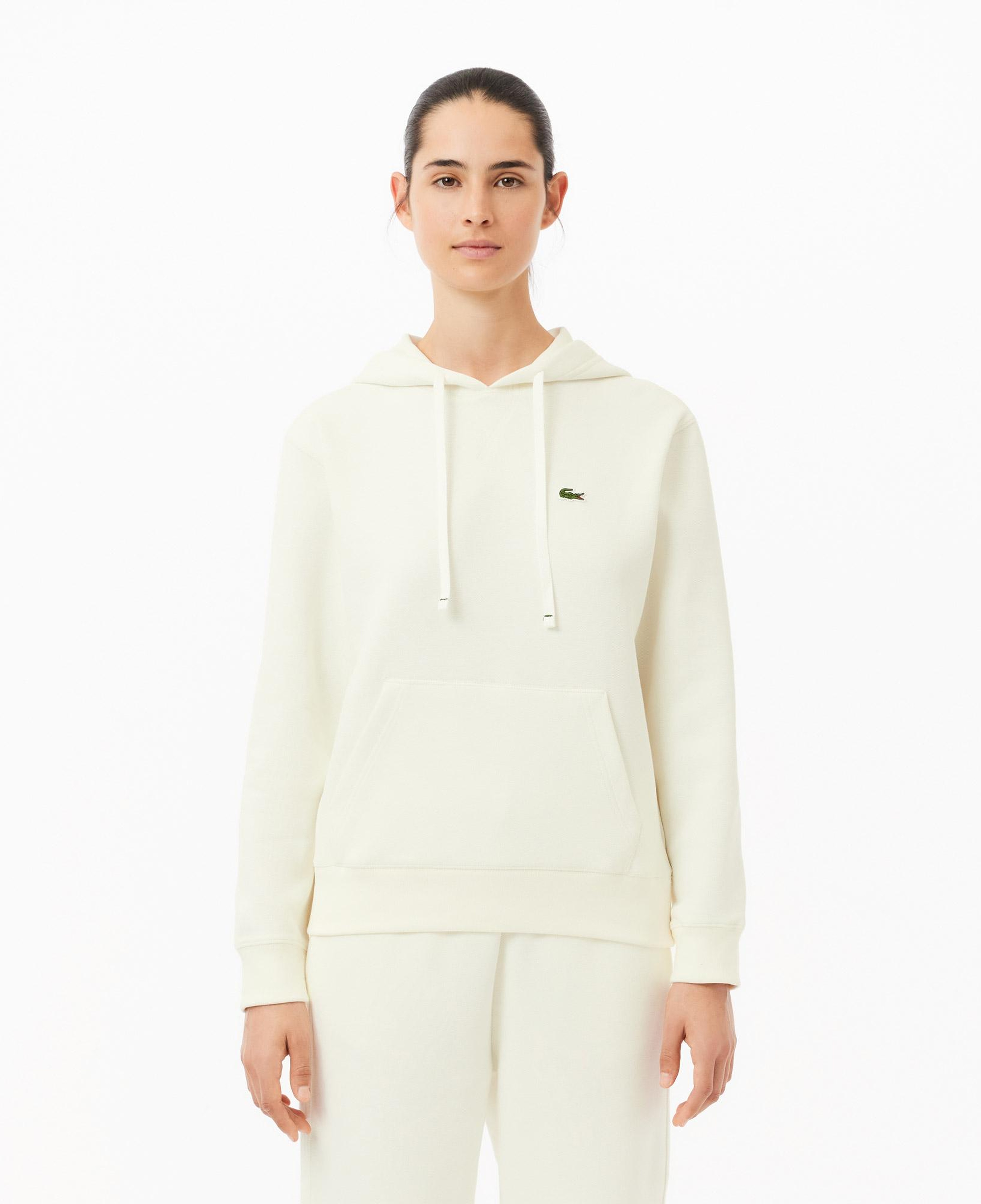 Kadın Regular Fit Kapüşonlu Beyaz Sweatshirt