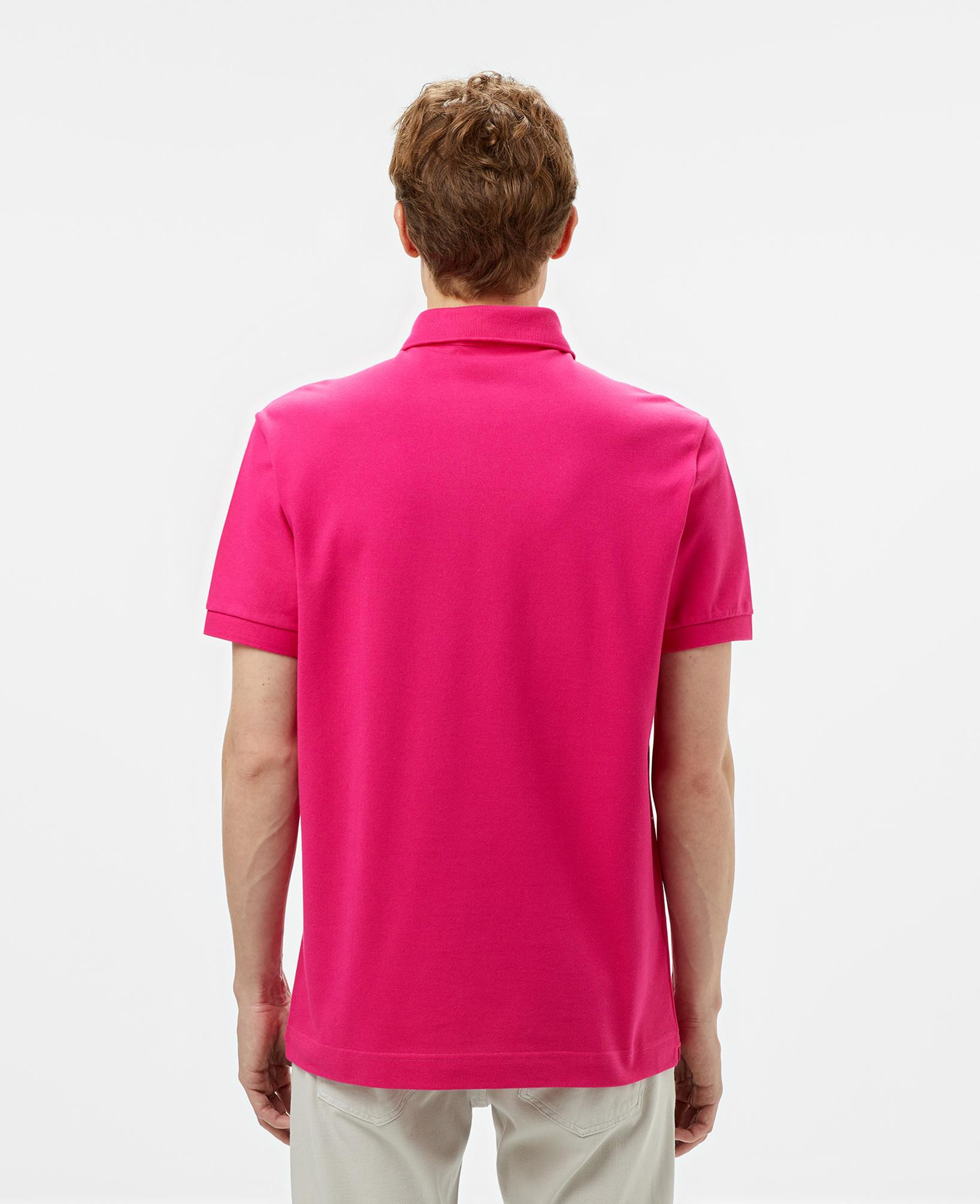 Erkek Regular Fit Pembe Paris Polo