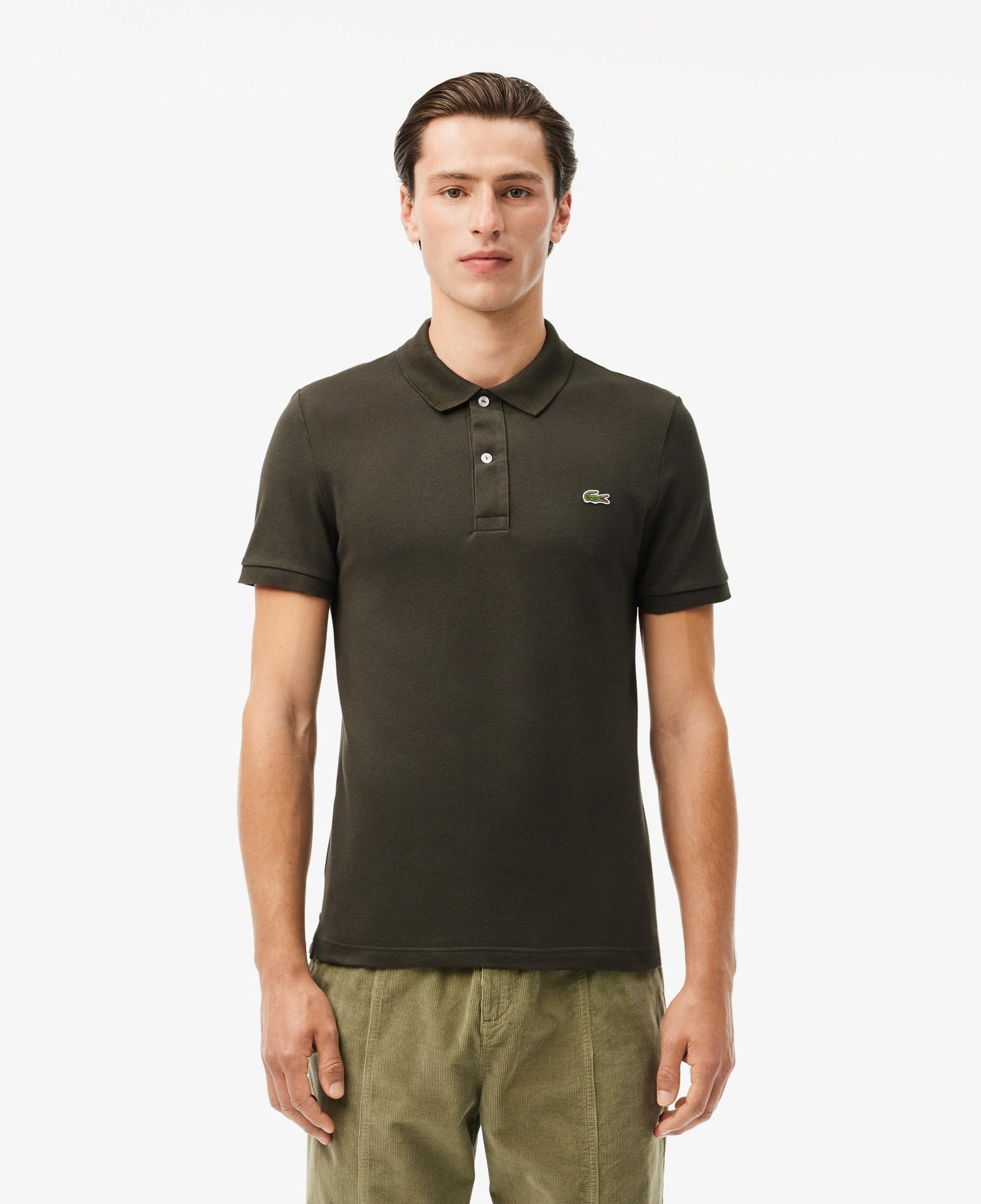 L.12.12 Erkek Slim Fit Haki Polo