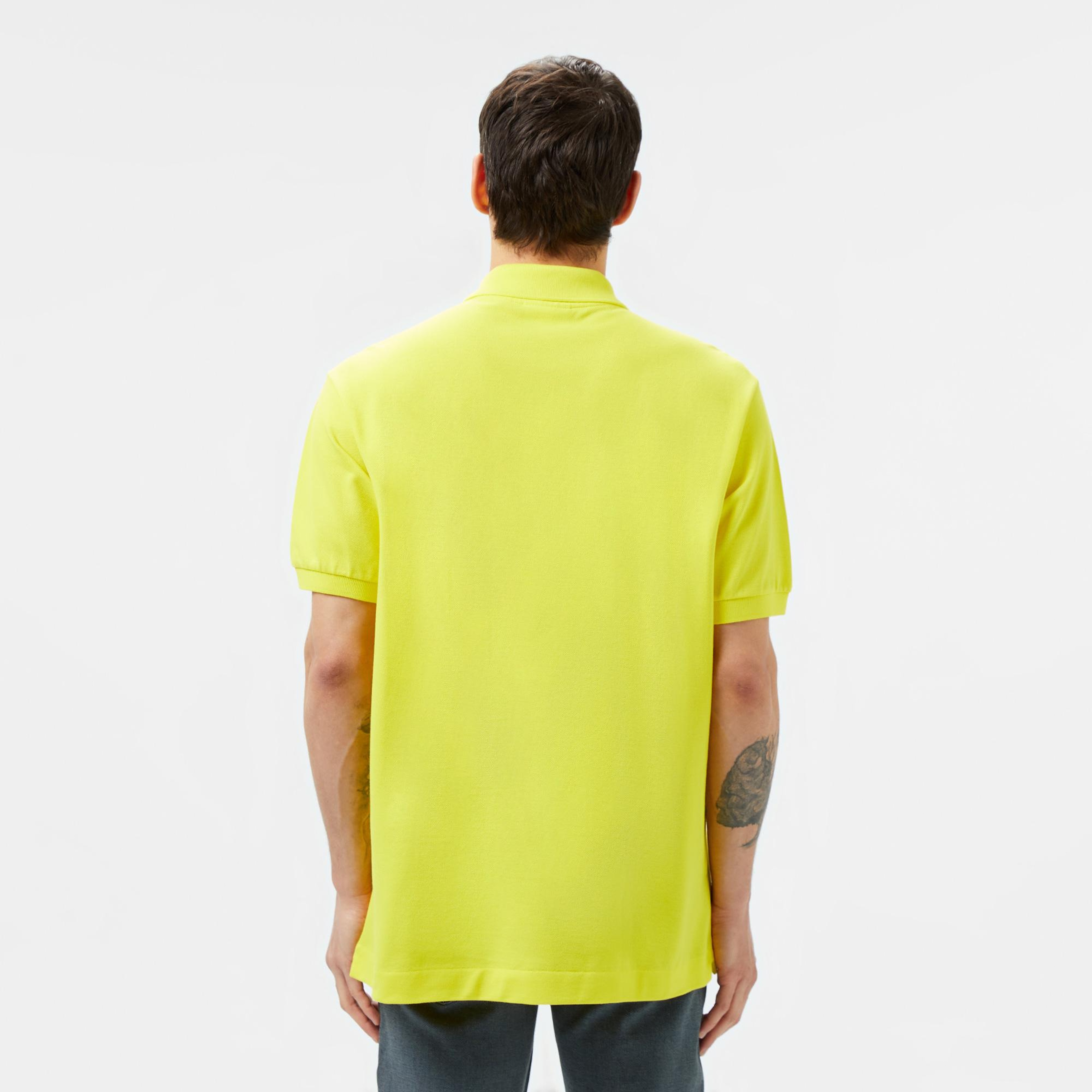 L.12.12 Erkek Classic Fit Sarı Polo