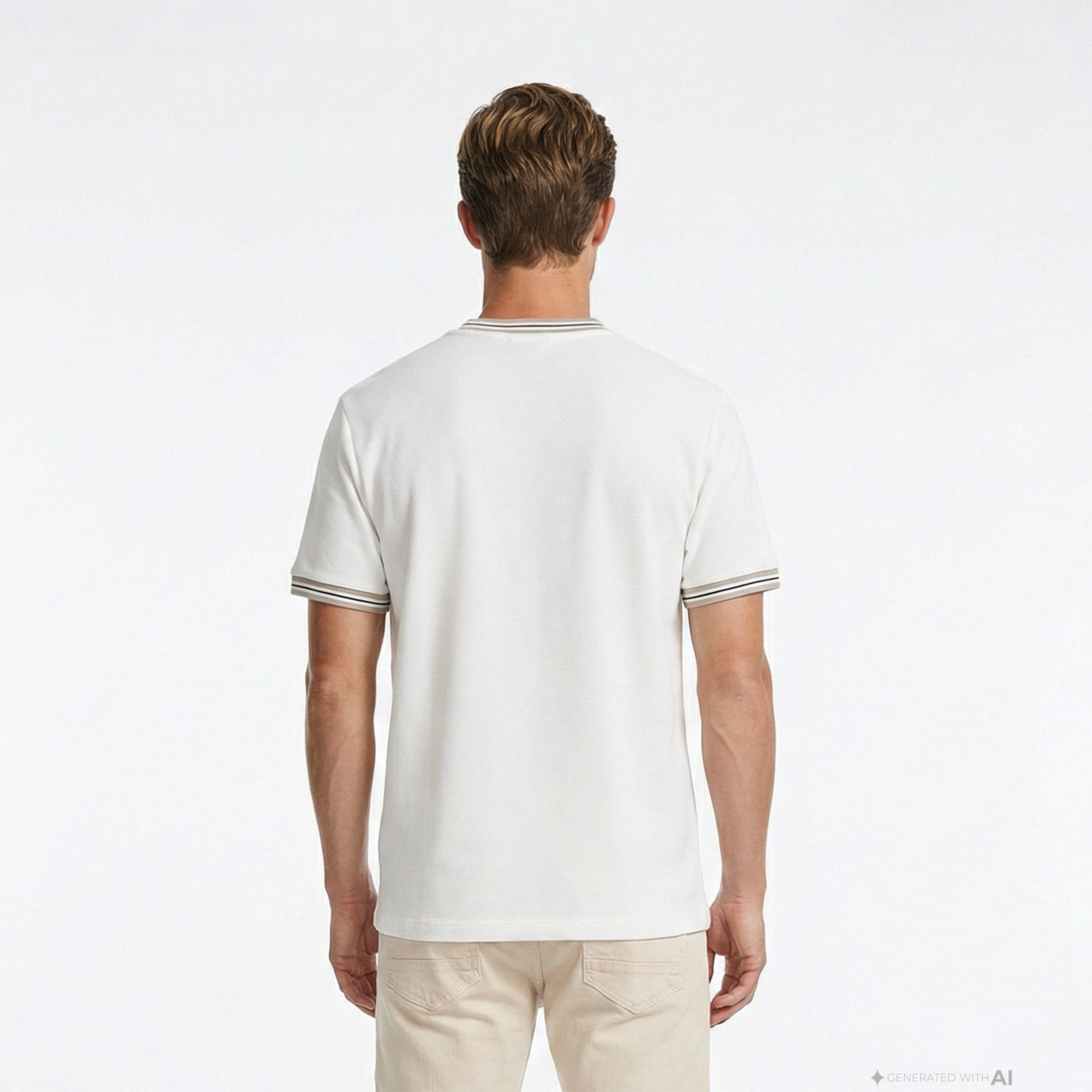 Nautica Erkek Beyaz Regular Fit T-Shirt