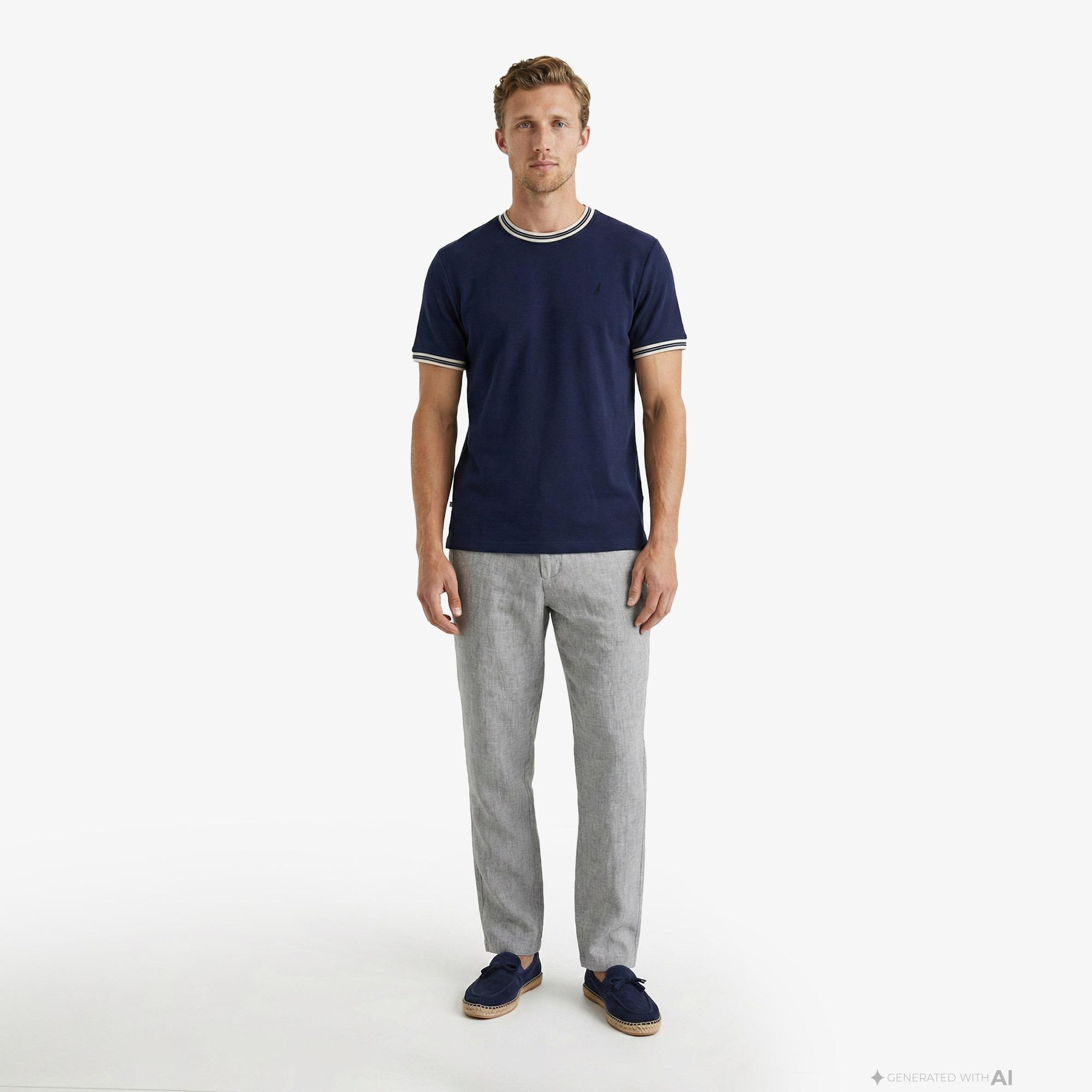 Nautica Erkek Lacivert Regular Fit T-Shirt