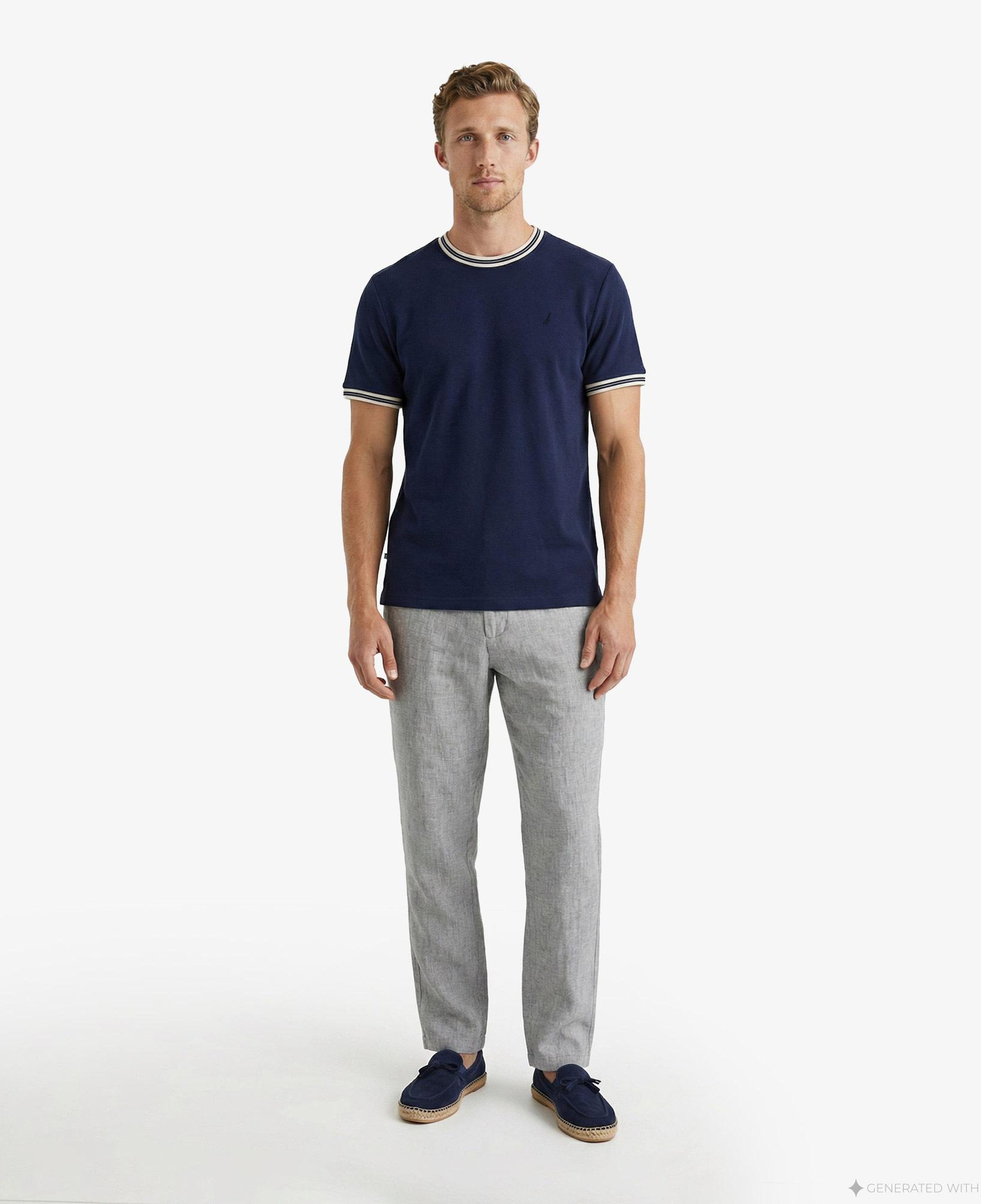 Nautica Erkek Lacivert Regular Fit T-Shirt