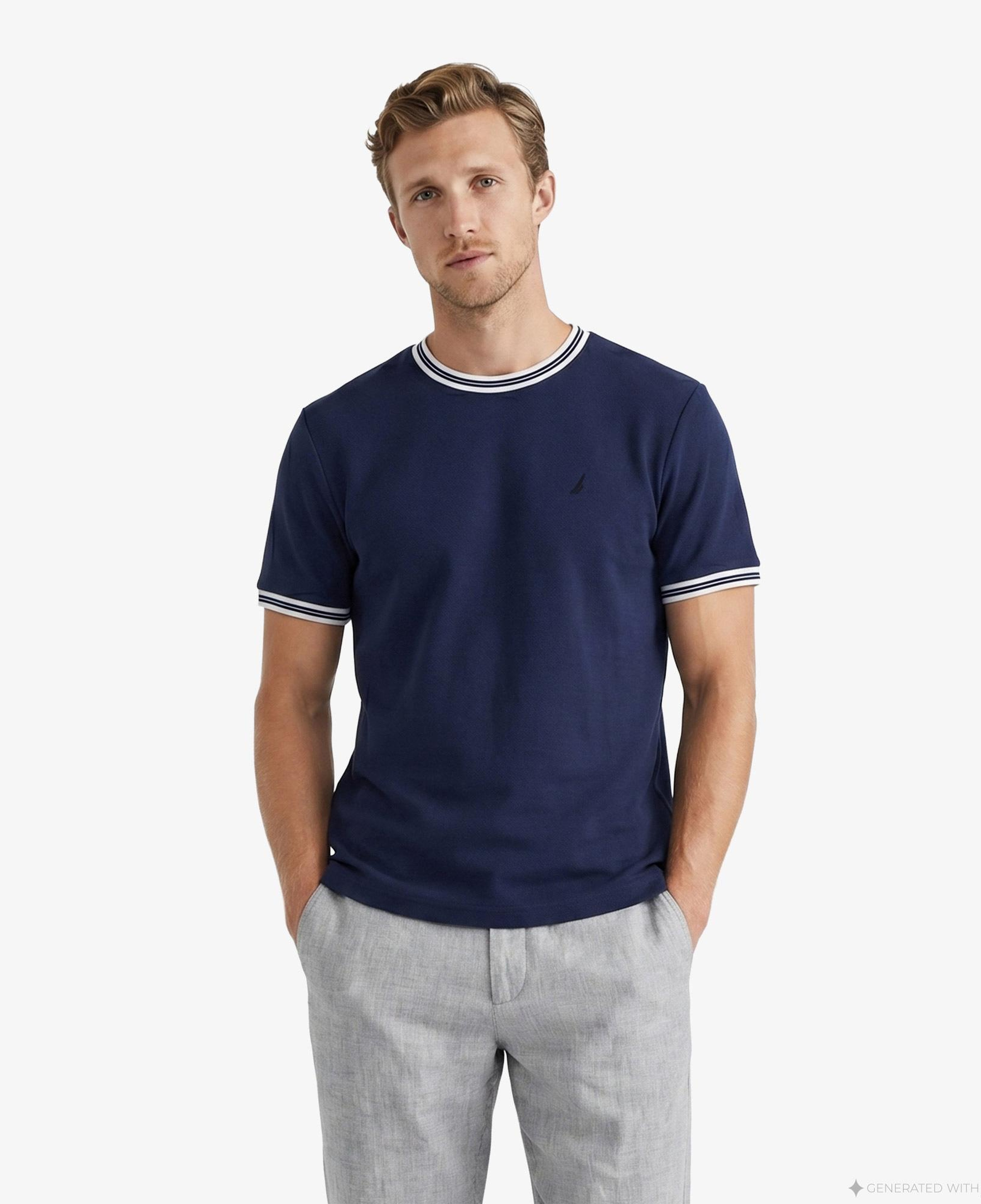 Nautica Erkek Lacivert Regular Fit T-Shirt