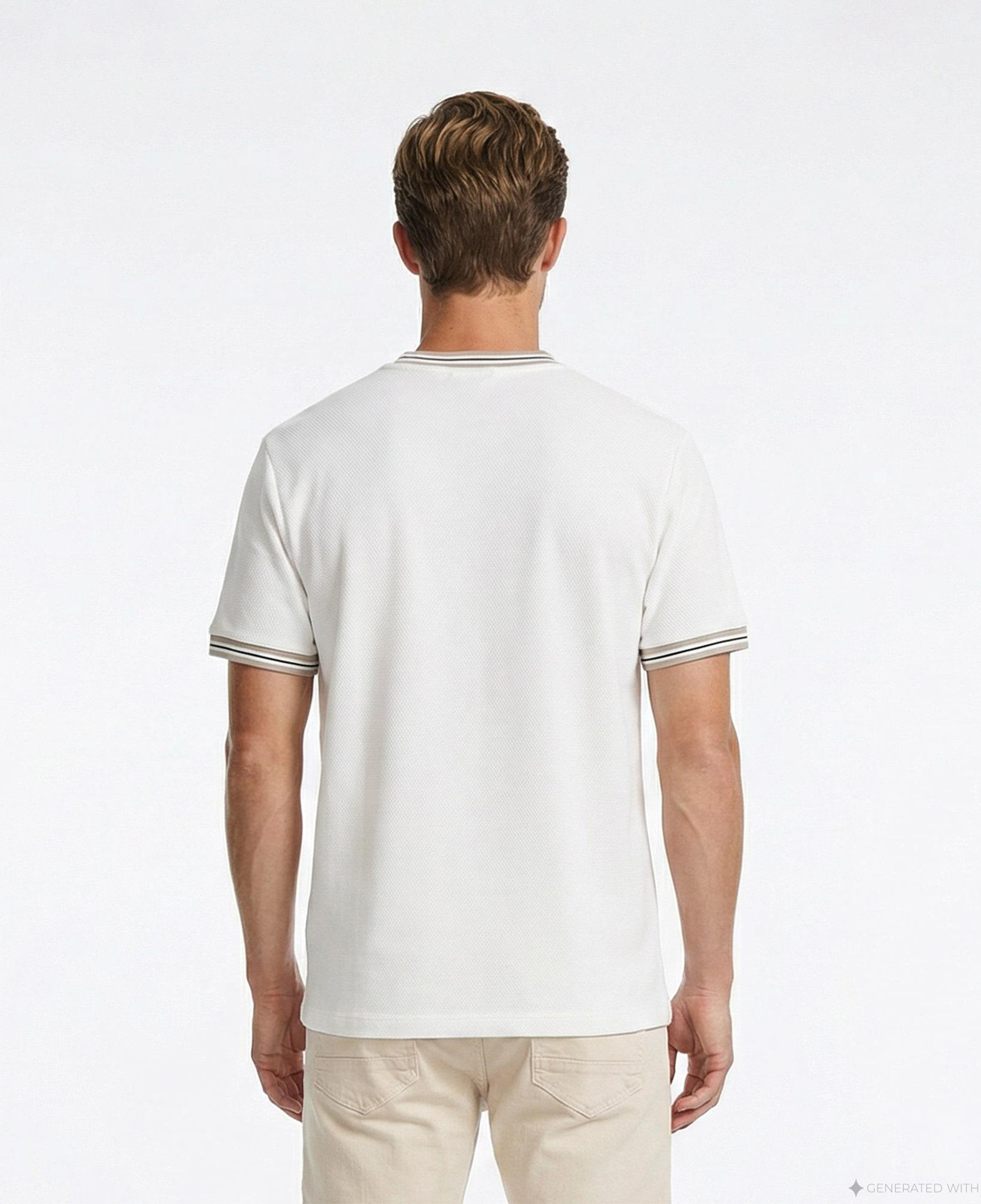 Nautica Erkek Beyaz Regular Fit T-Shirt