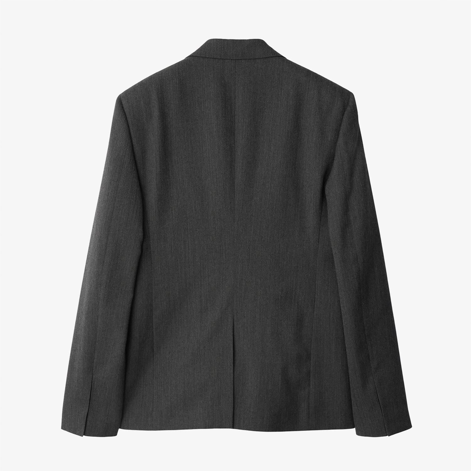 Burberry Erkek Siyah Yün Ceket