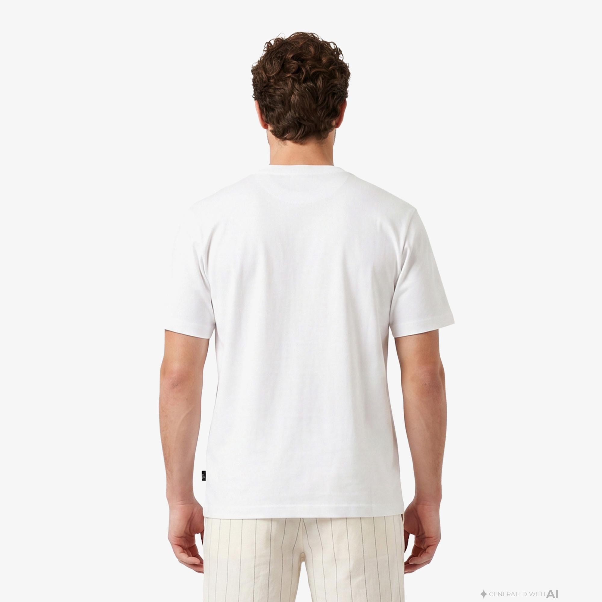 Nautica Erkek Beyaz T-Shirt