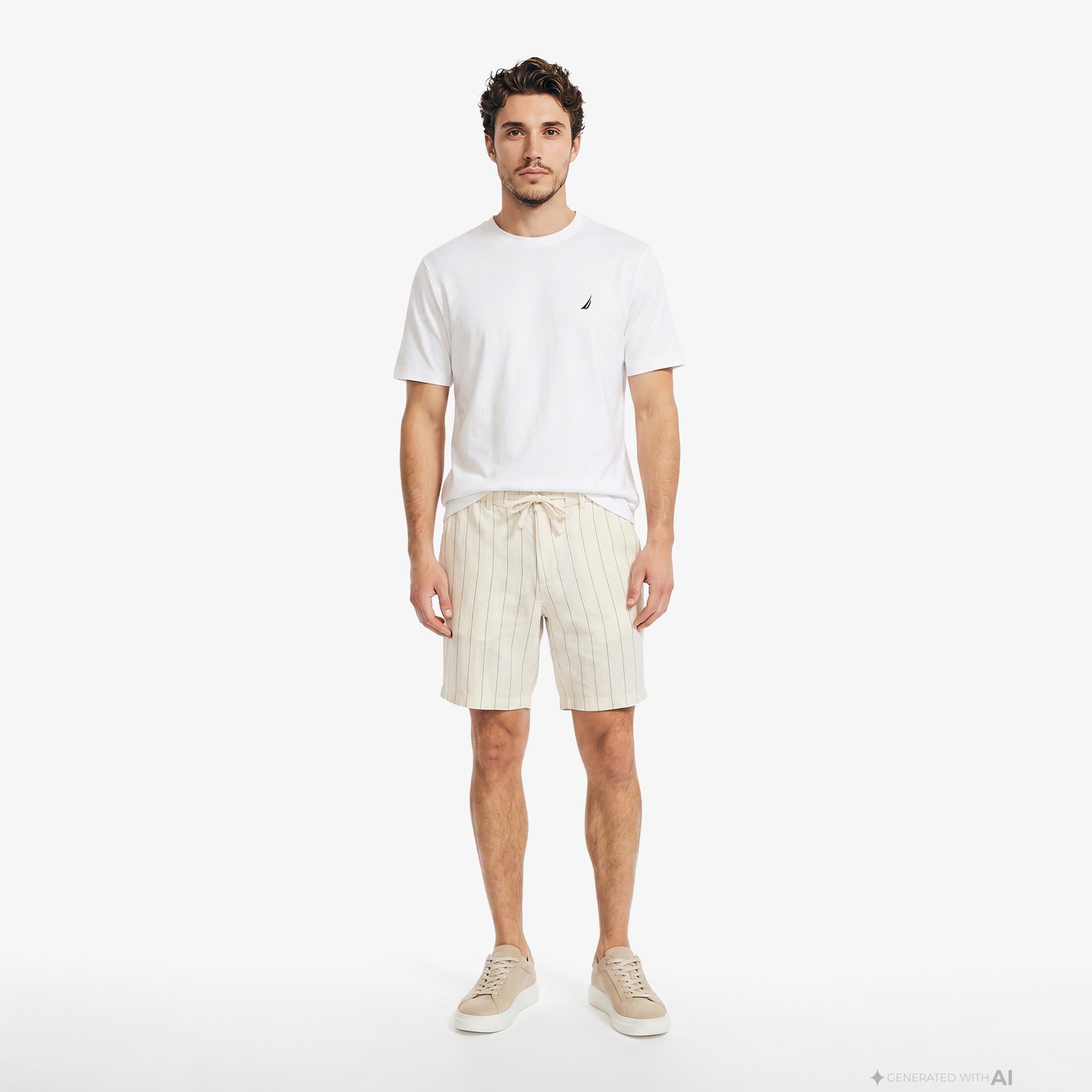 Nautica Erkek Beyaz T-Shirt