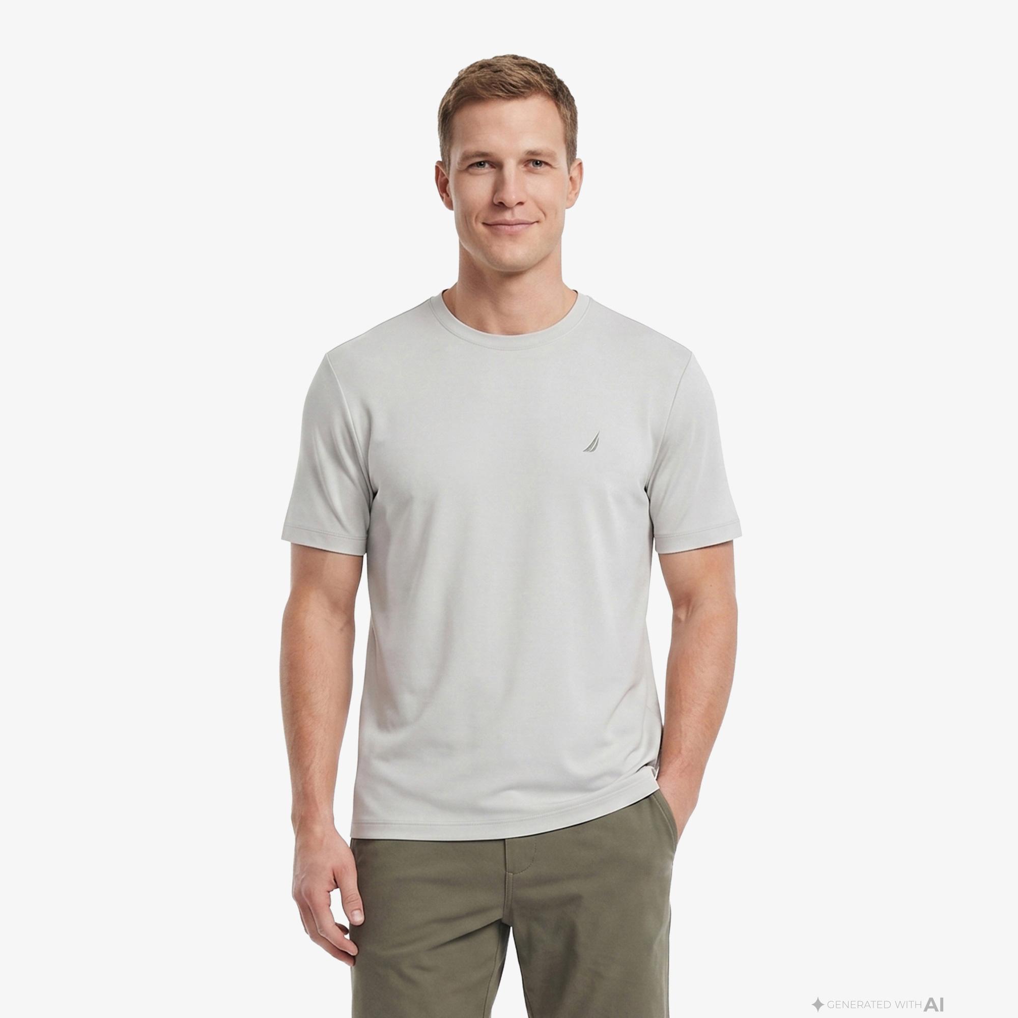 Nautica Erkek Gri T-Shirt