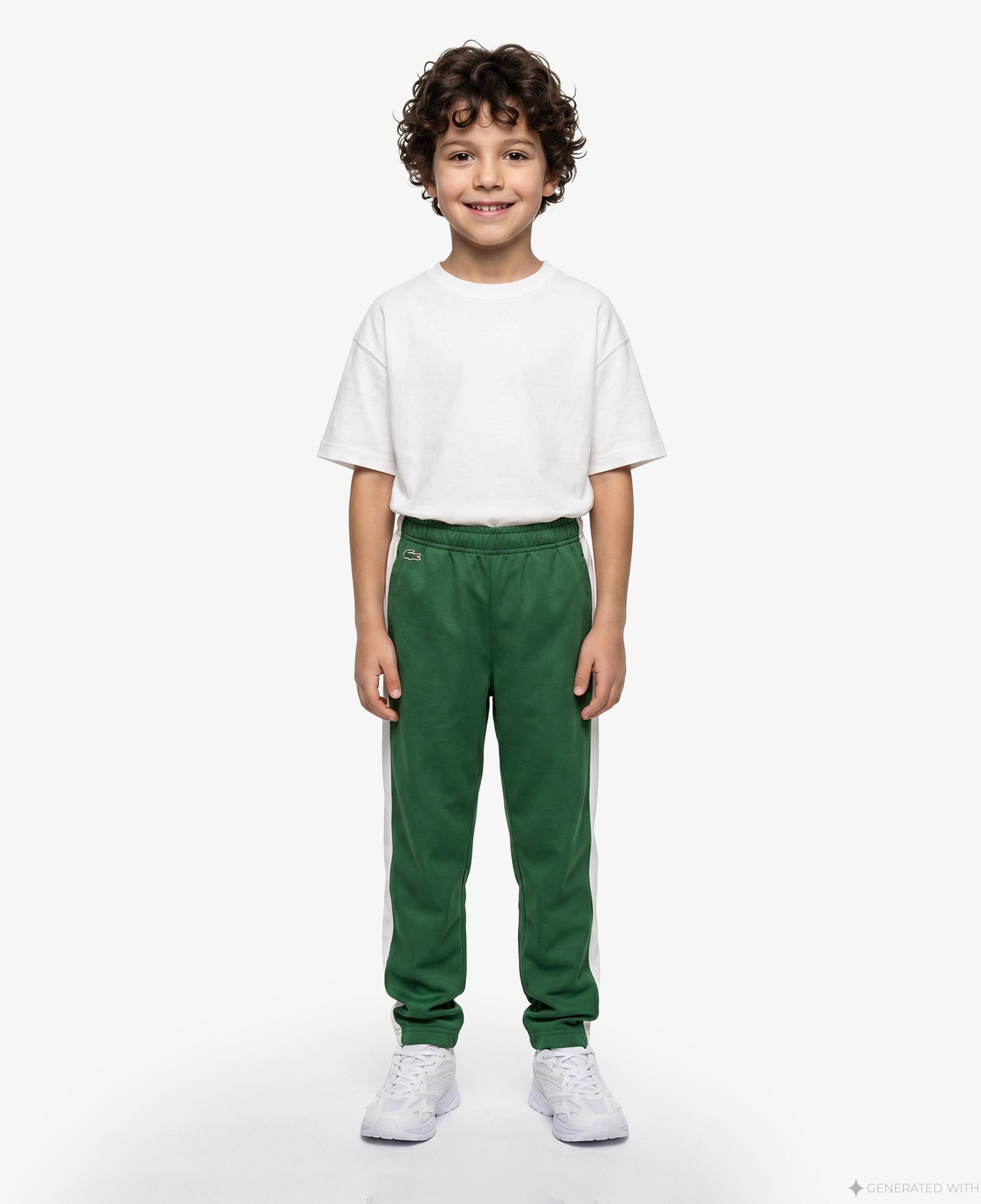 Lacoste Sportsuit Colorblock Track Çocuk Yeşil Eşofman Altı