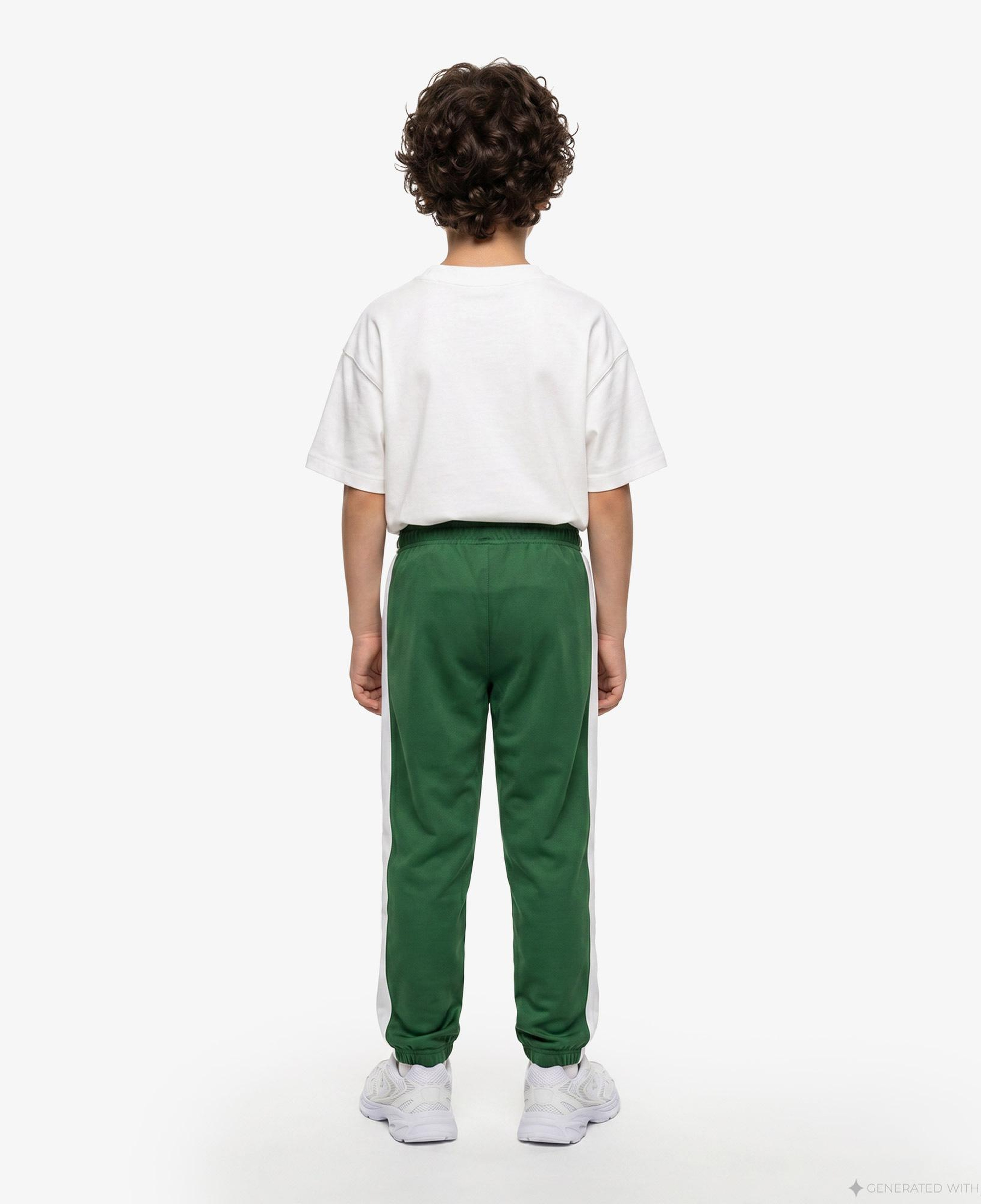 Lacoste Sportsuit Colorblock Track Çocuk Yeşil Eşofman Altı