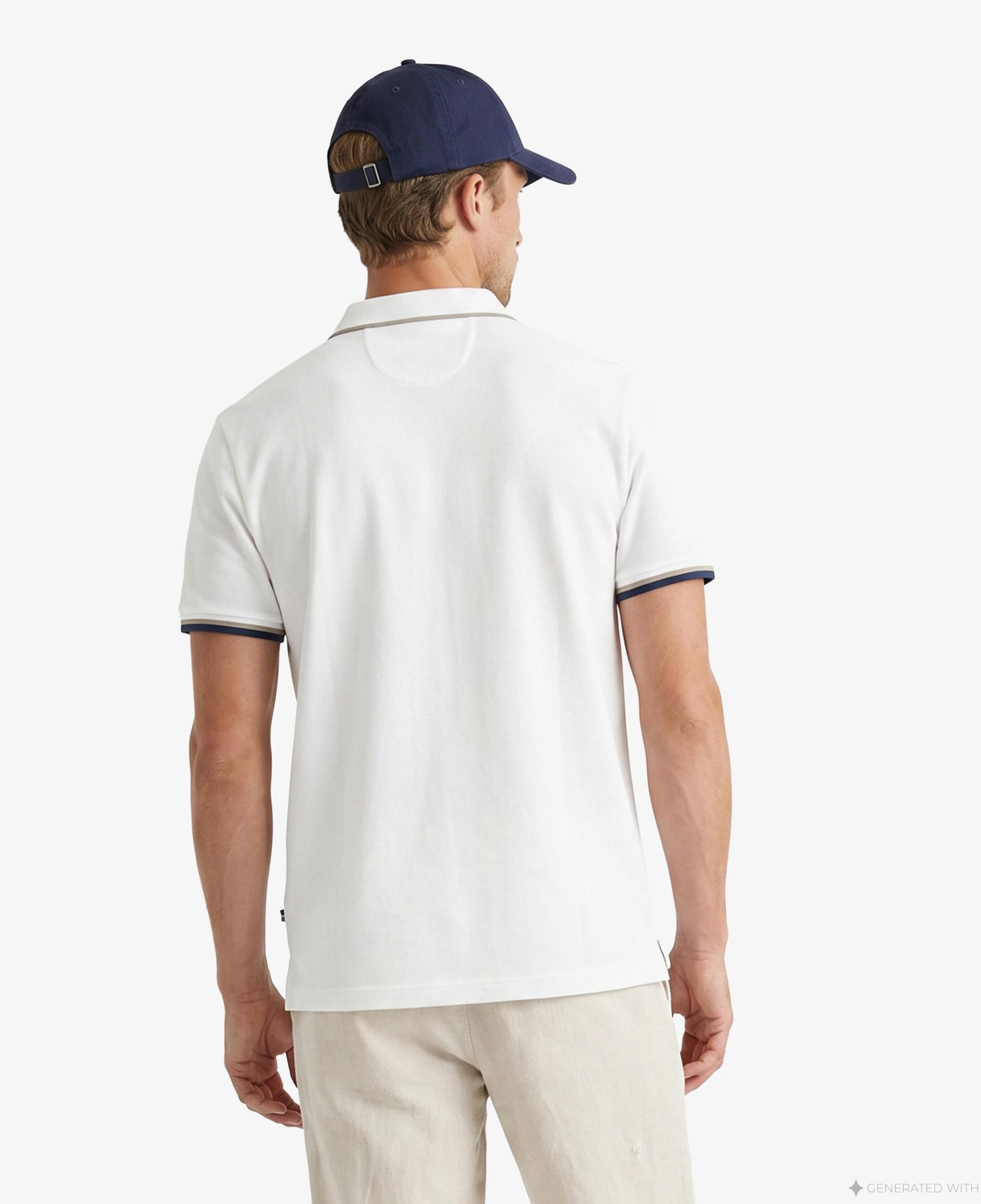 Nautica Erkek Beyaz Regular Fit Polo Yaka T-Shirt