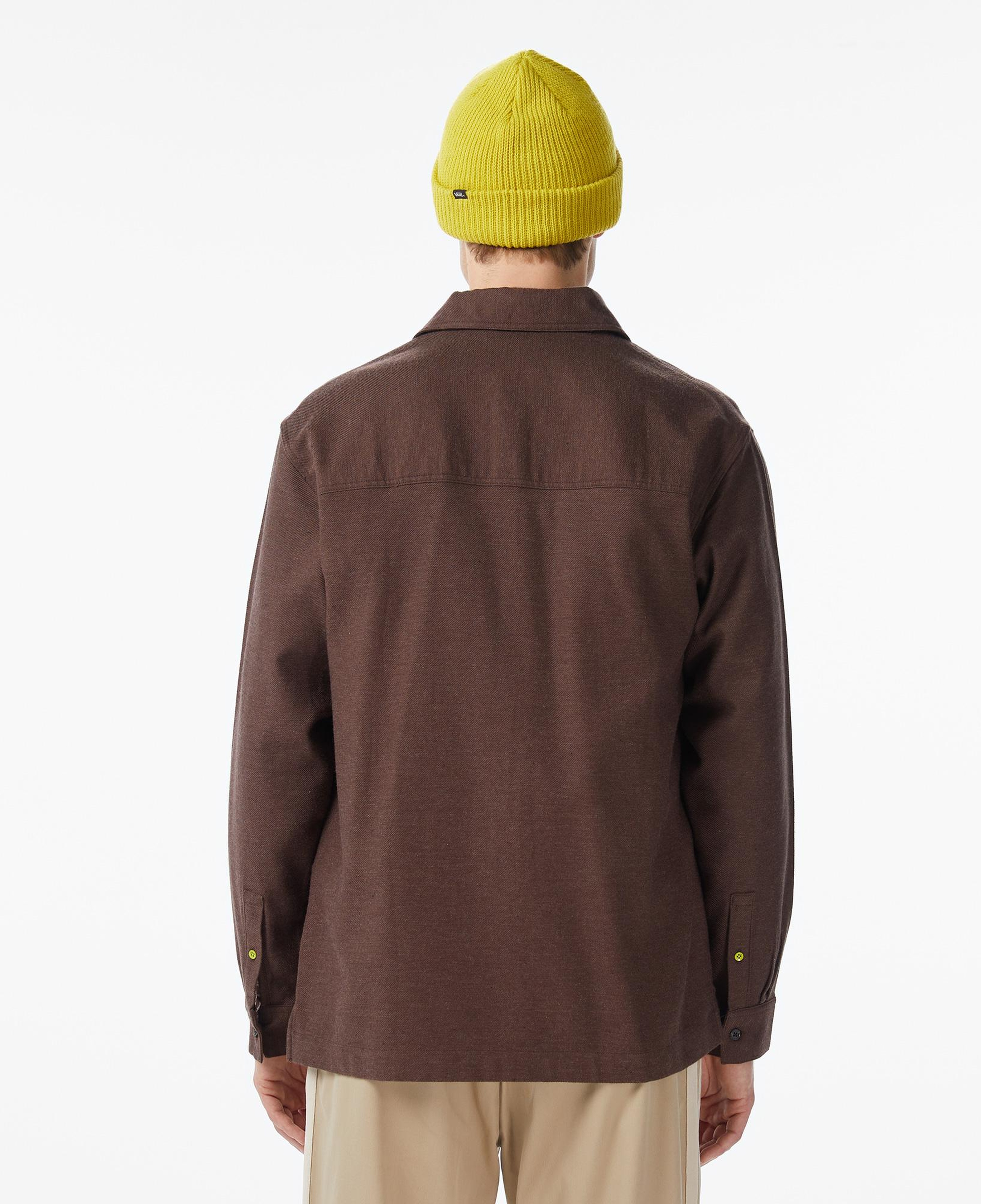 Scotch&Soda Melange Relaxed-Fit Erkek Kahverengi Gömlek