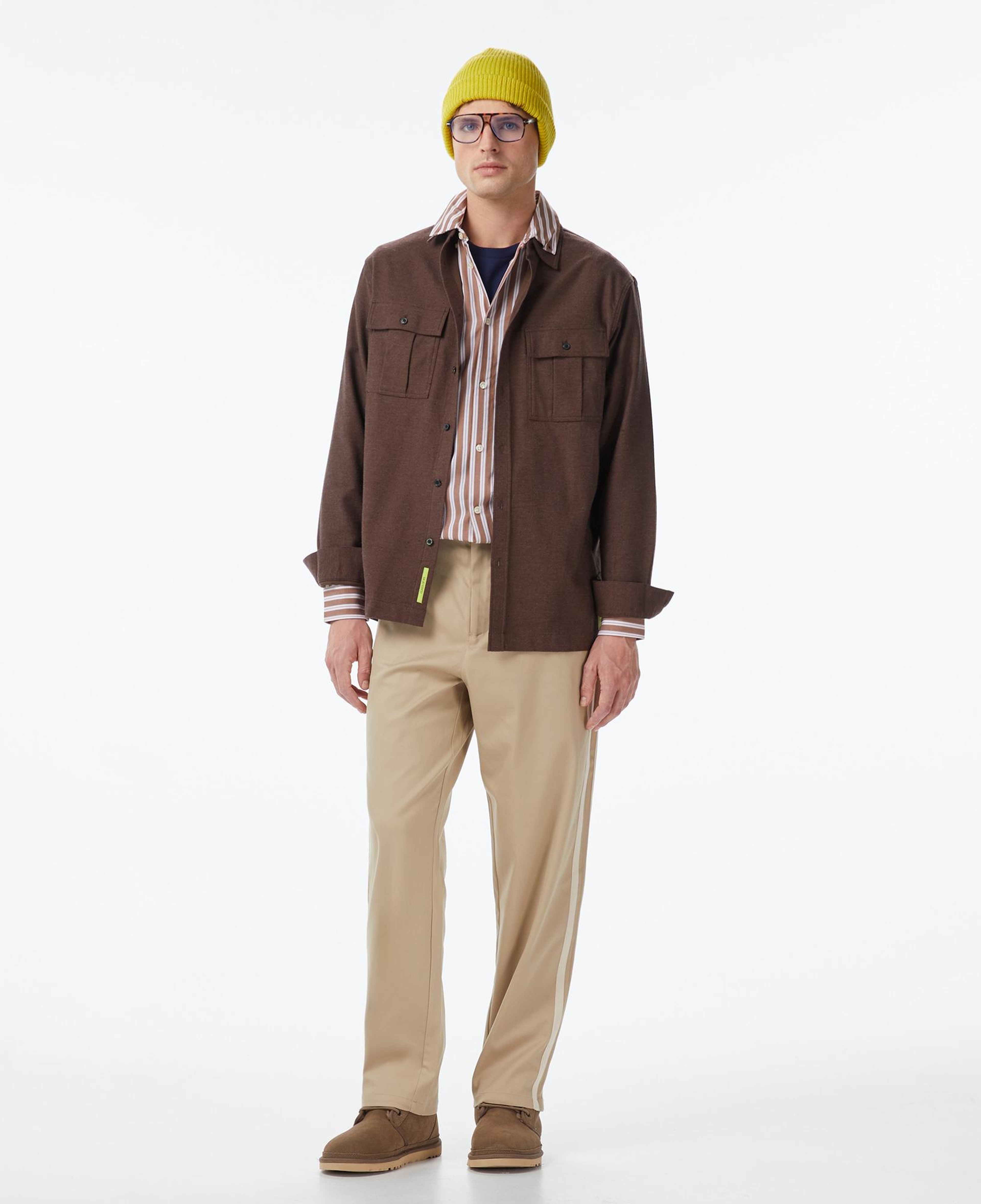 Scotch&Soda Melange Relaxed-Fit Erkek Kahverengi Gömlek
