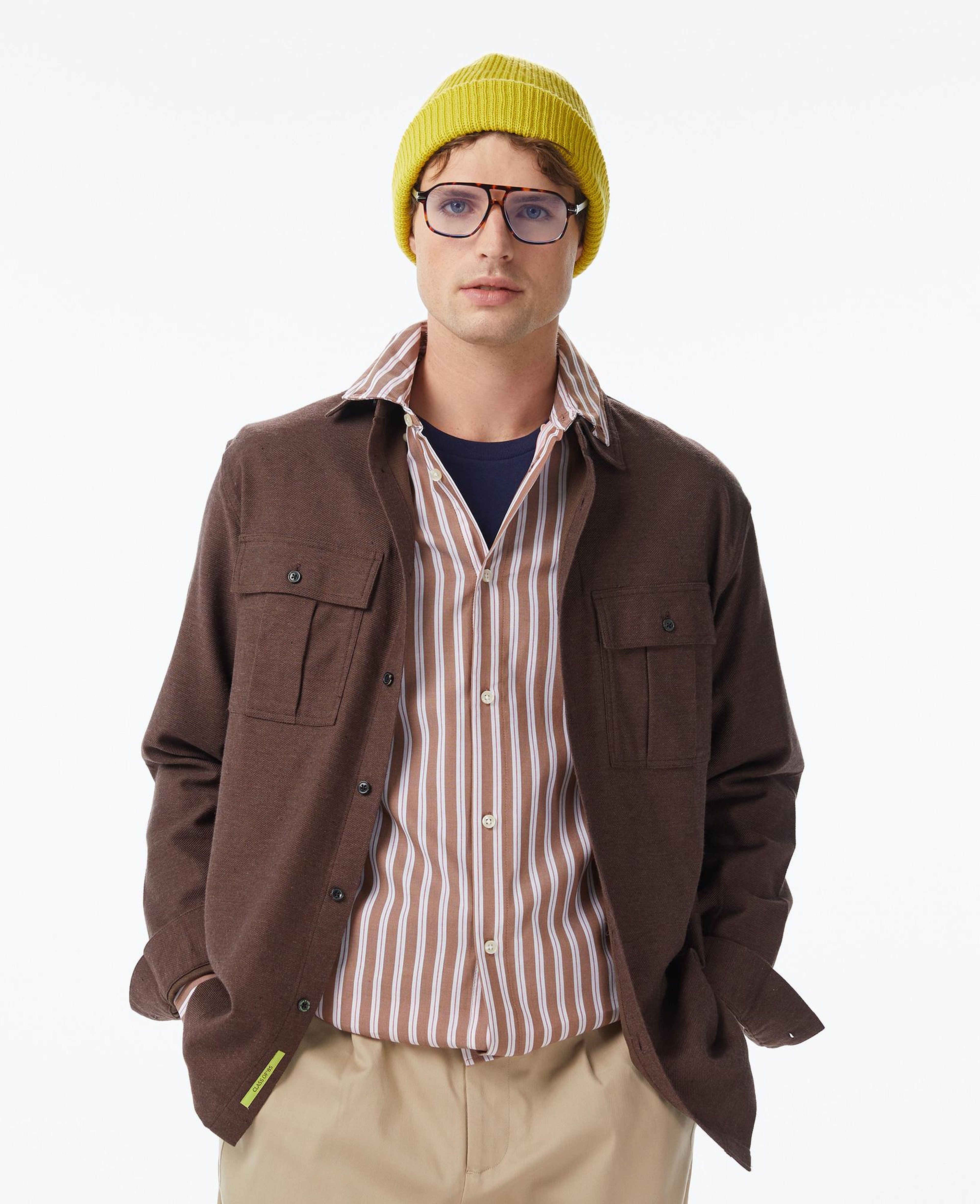 Scotch&Soda Melange Relaxed-Fit Erkek Kahverengi Gömlek