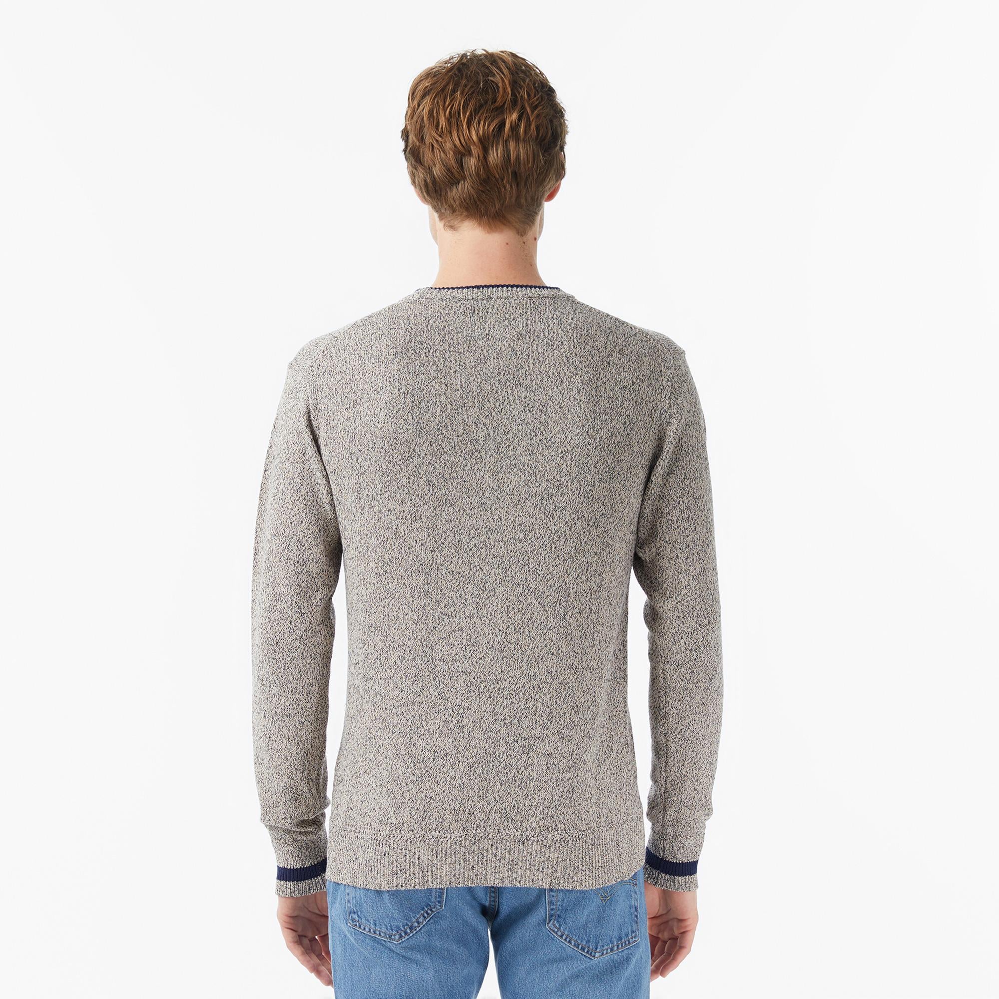 Scotch&Soda Melange Regular Fit Crew Neck Erkek Kahverengi Triko