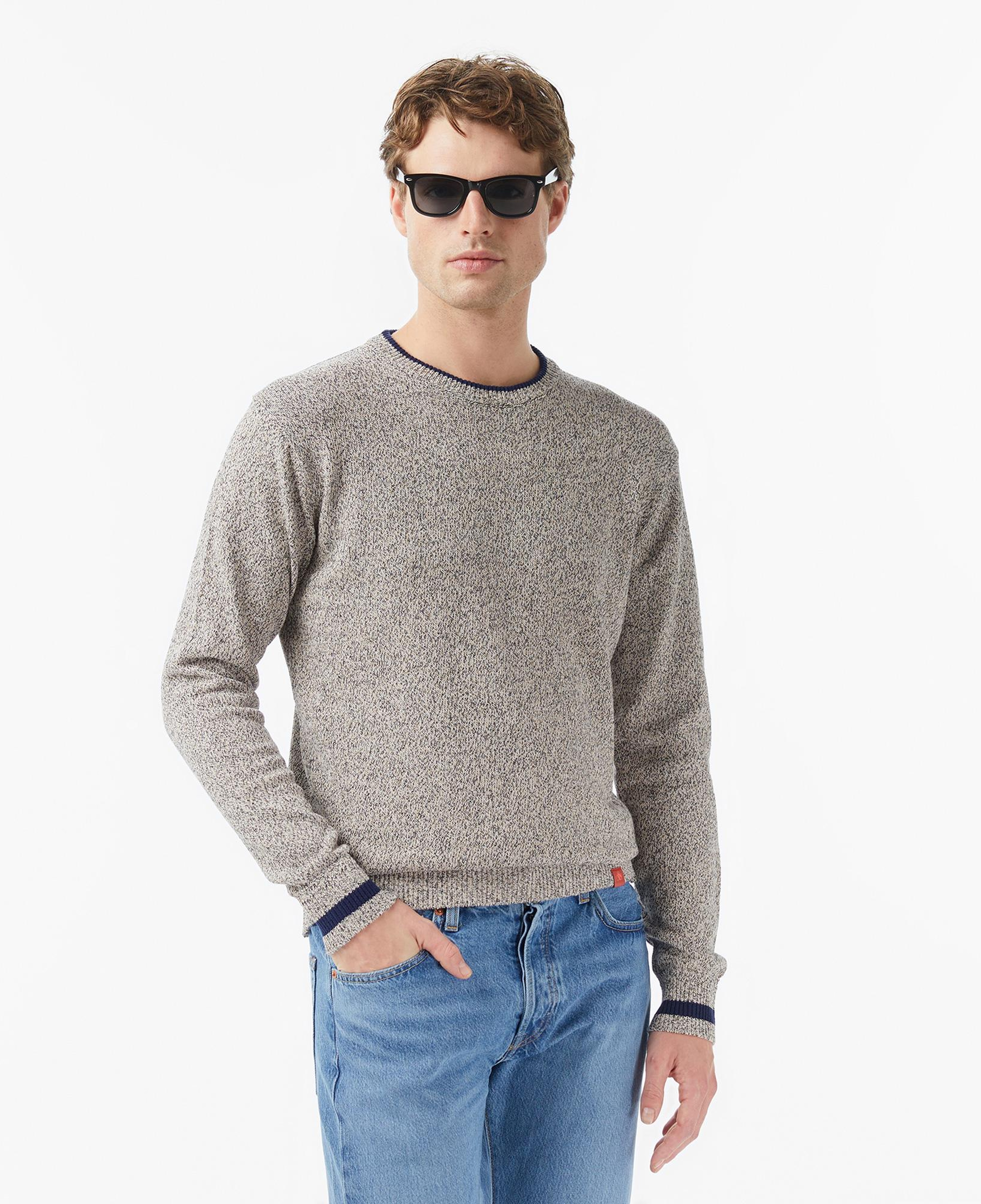 Scotch&Soda Melange Regular Fit Crew Neck Erkek Kahverengi Triko