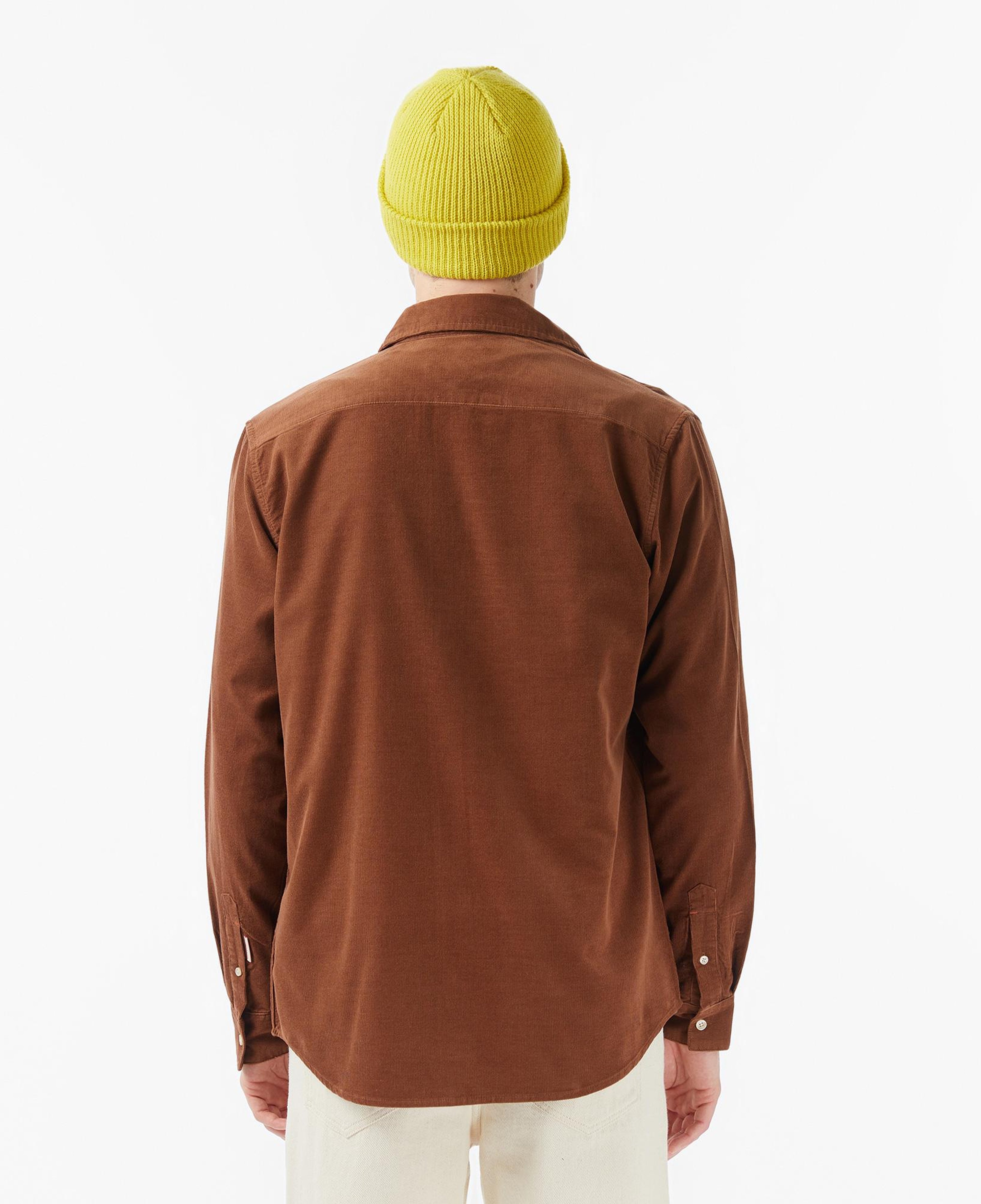 Scotch&Soda Regular-Fit Corduroy Erkek Kahverengi Gömlek