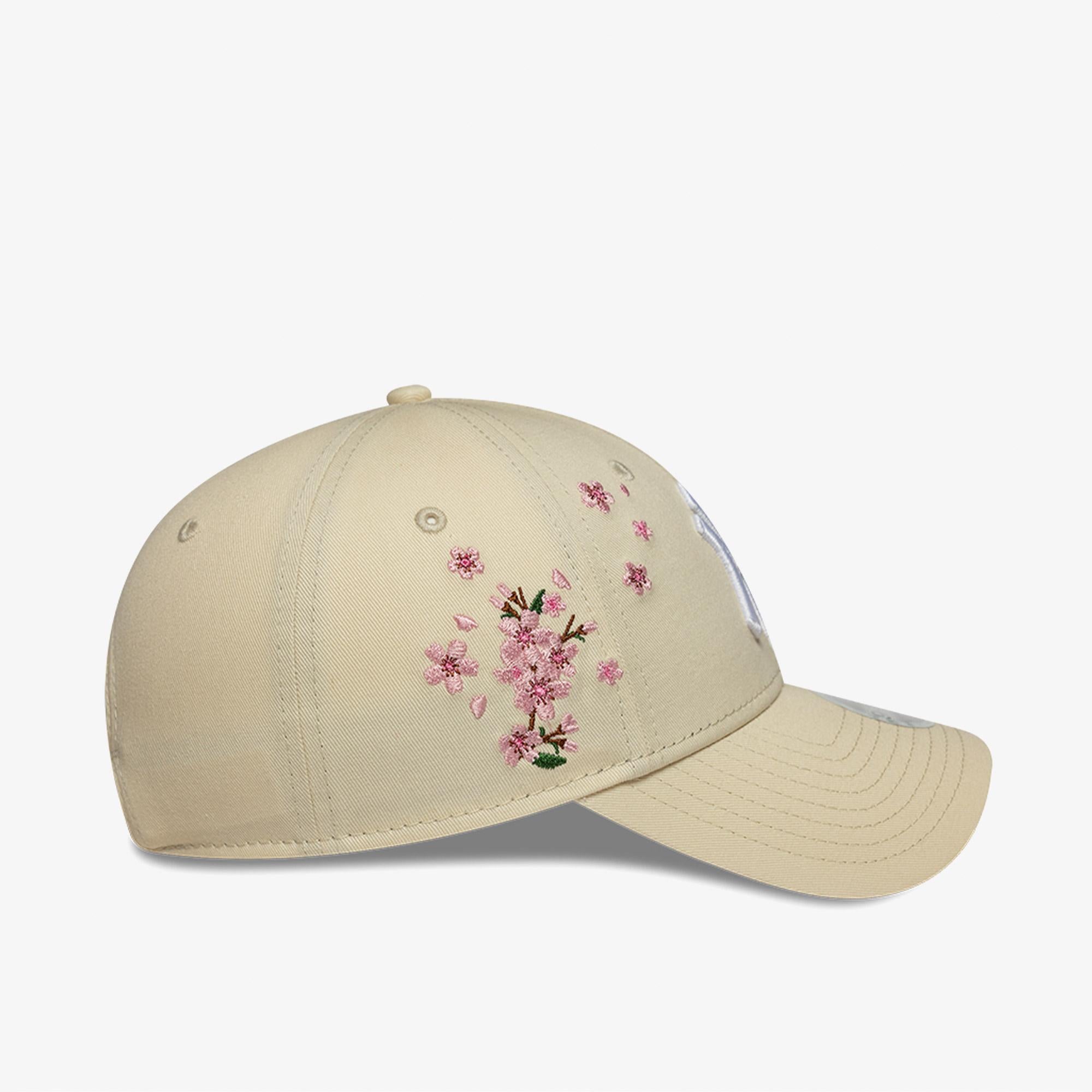 New Era Floral Icon 9Forty Kadın Bej Şapka
