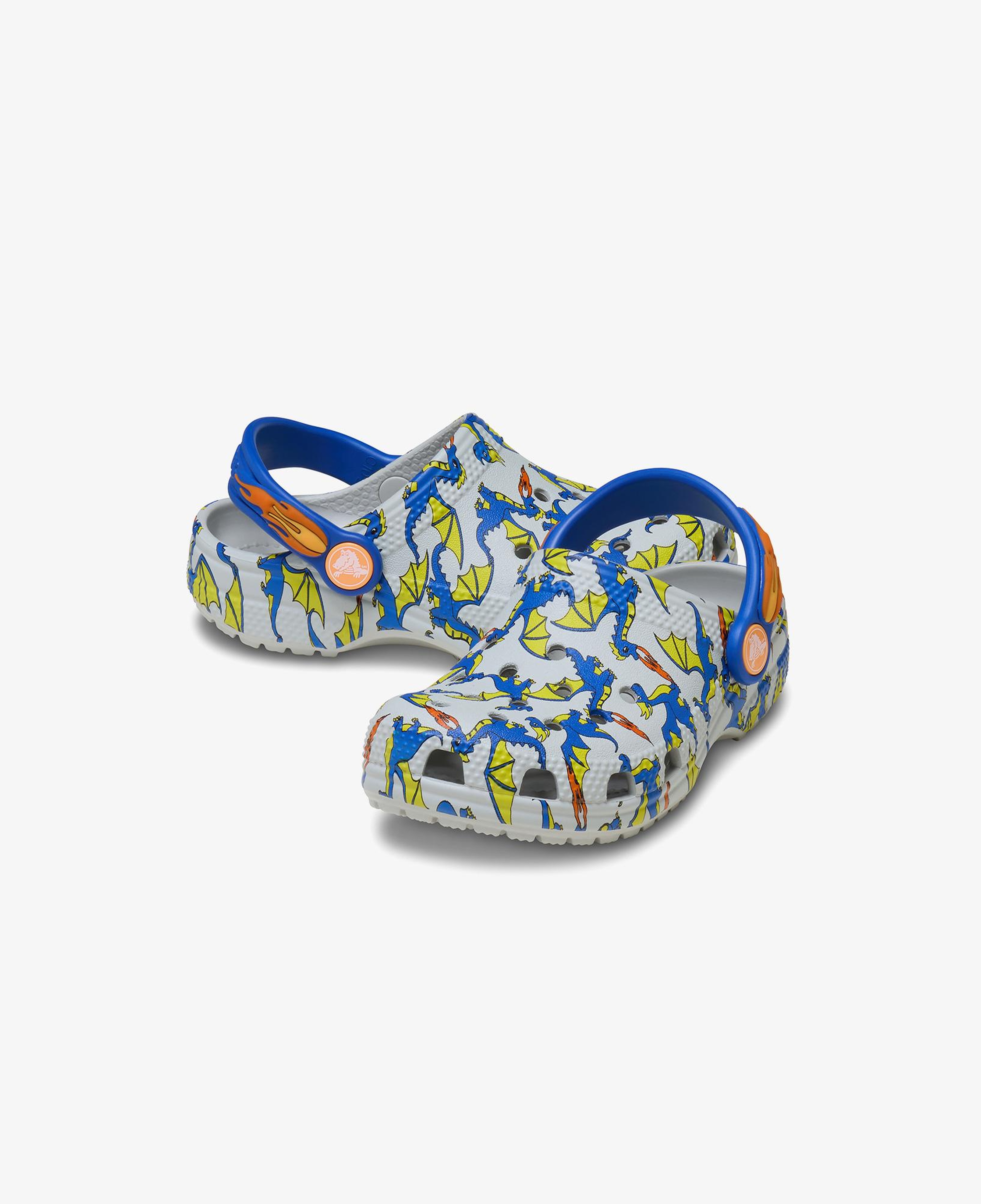 Crocs Classic Dragon Graphic Clog Çocuk Renkli Sandalet