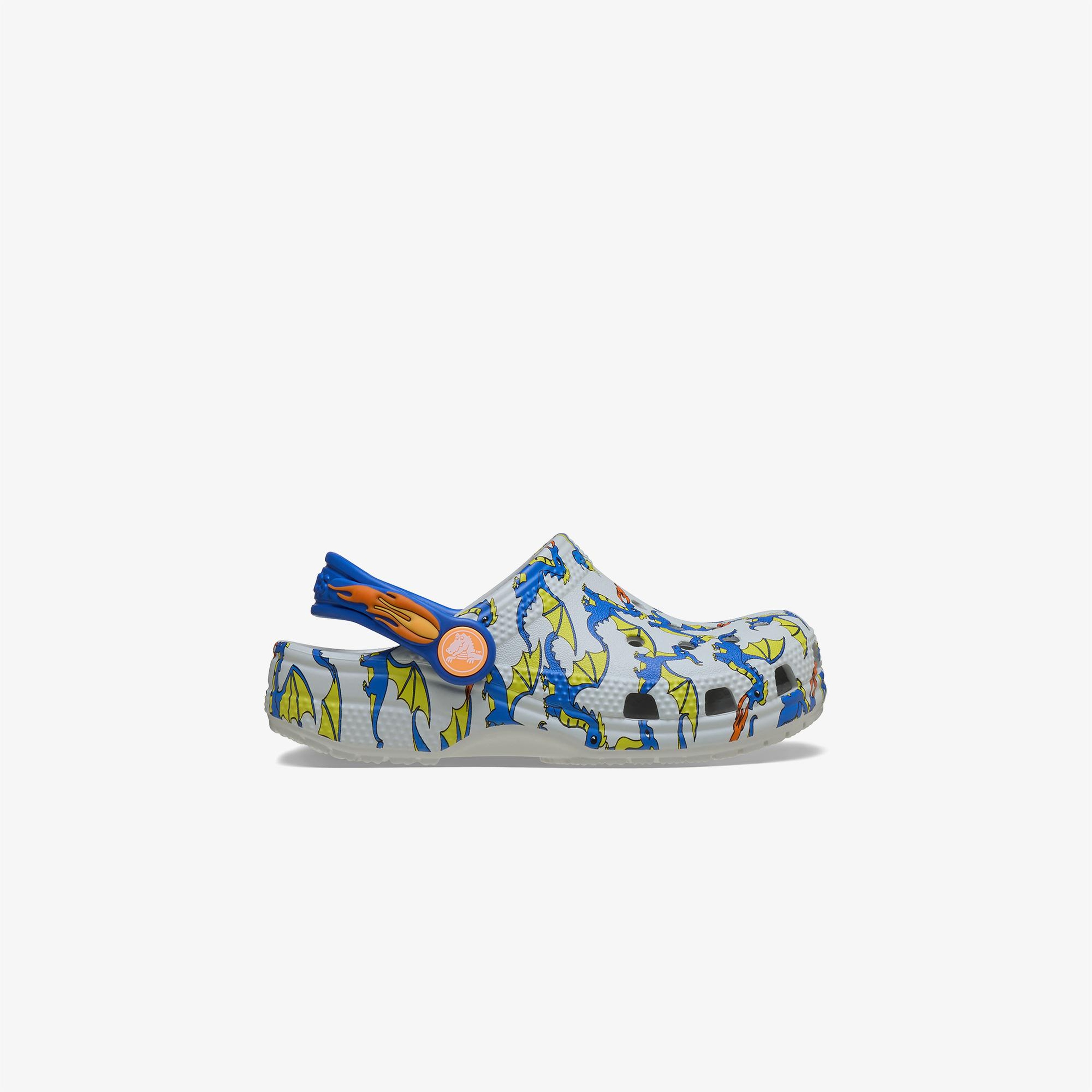 Crocs Classic Dragon Graphic Clog Çocuk Renkli Sandalet