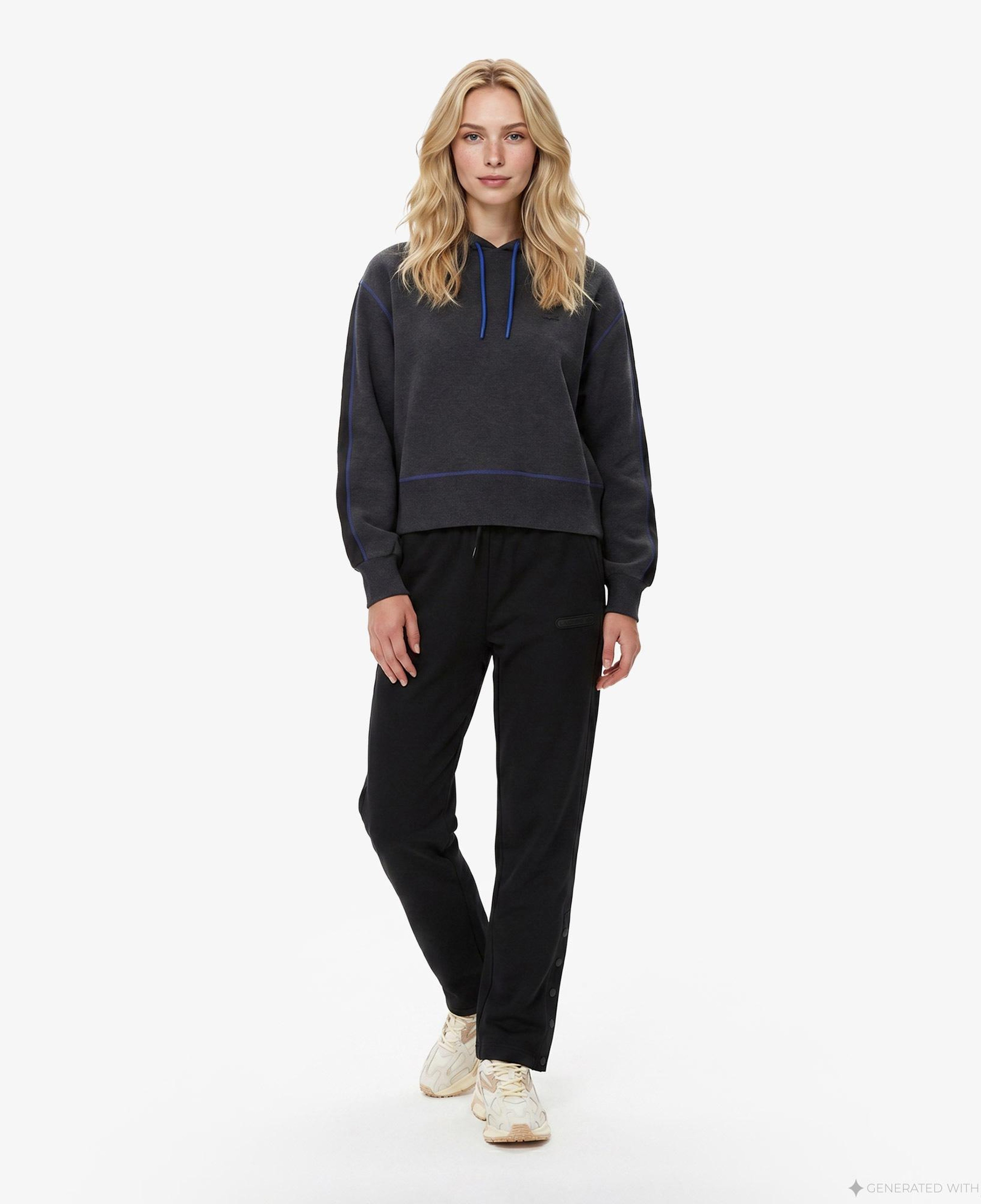 Lacoste Straight Fit Kadın Siyah Eşofman Altı