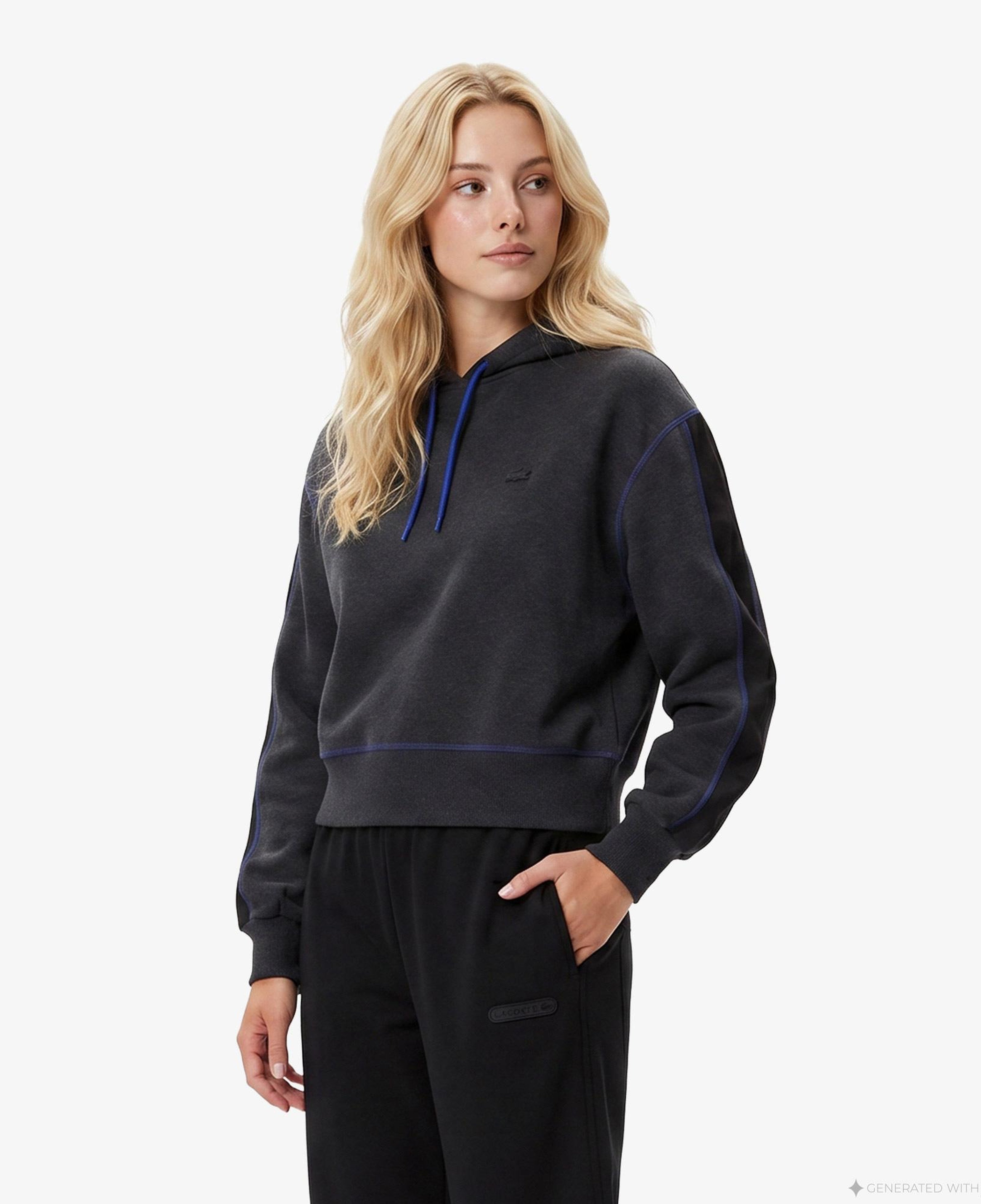 Lacoste Straight Fit Kadın Siyah Eşofman Altı
