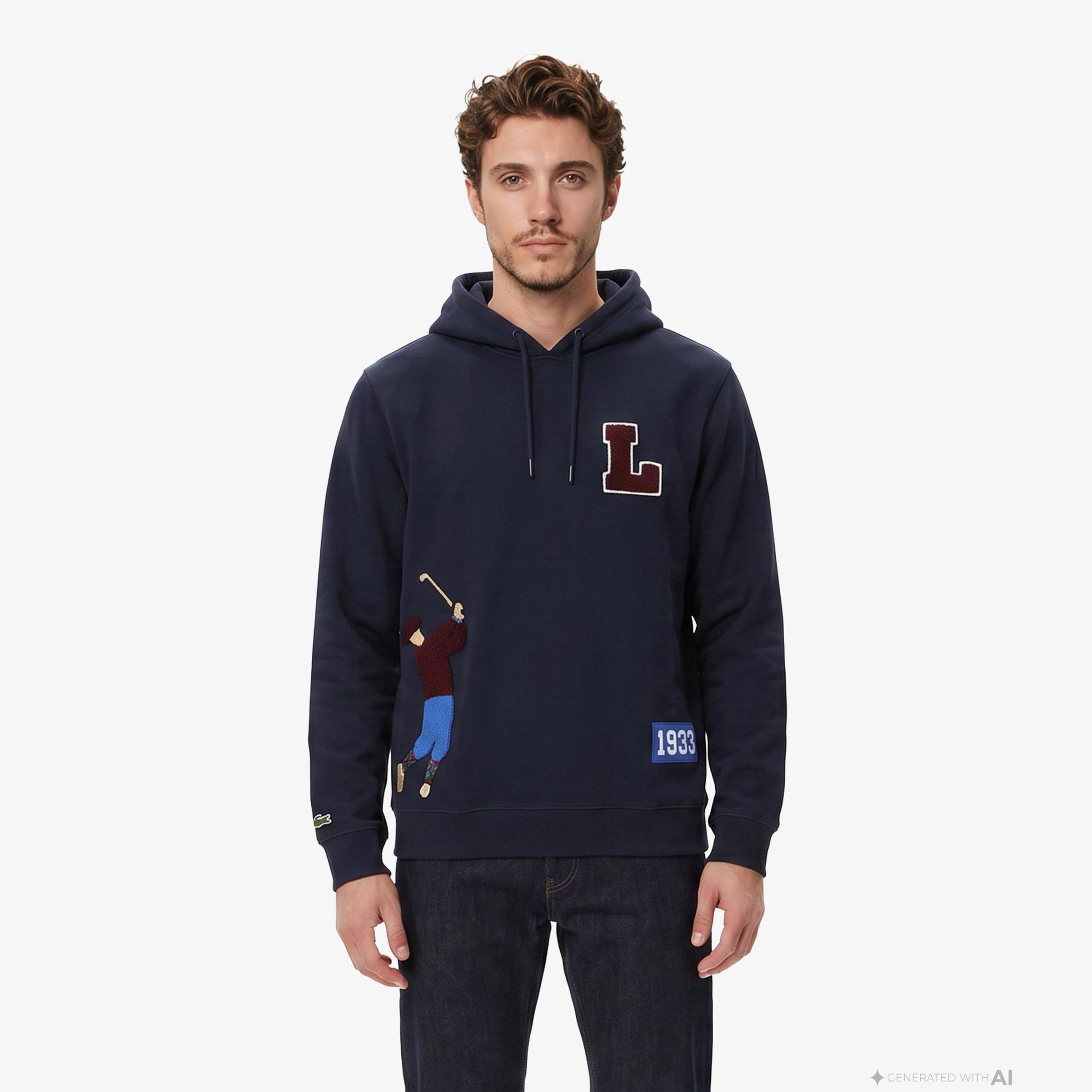 Lacoste Erkek Lacivert Sweatshirt