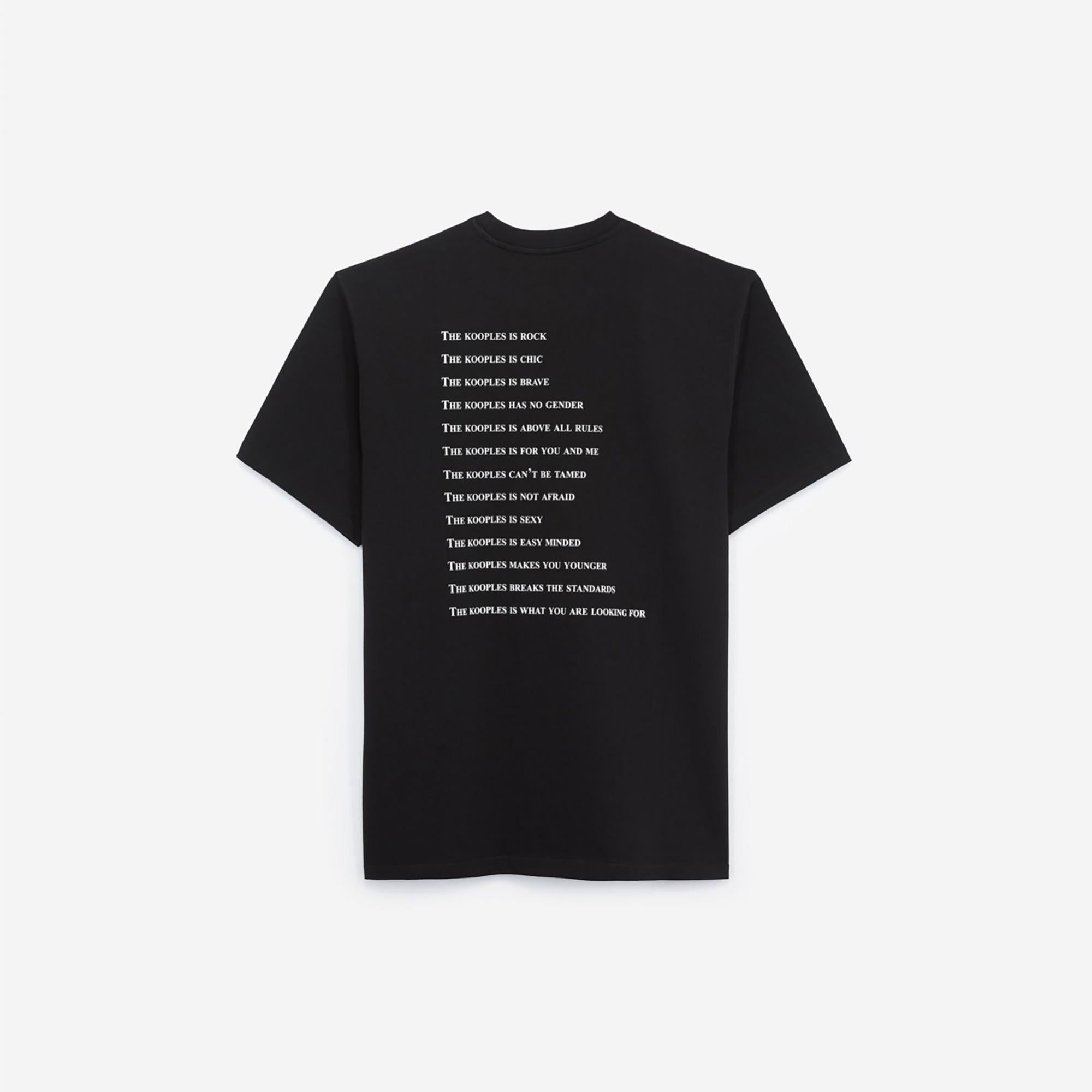 LOGO BASKILI ERKEK SİYAH T-SHIRT