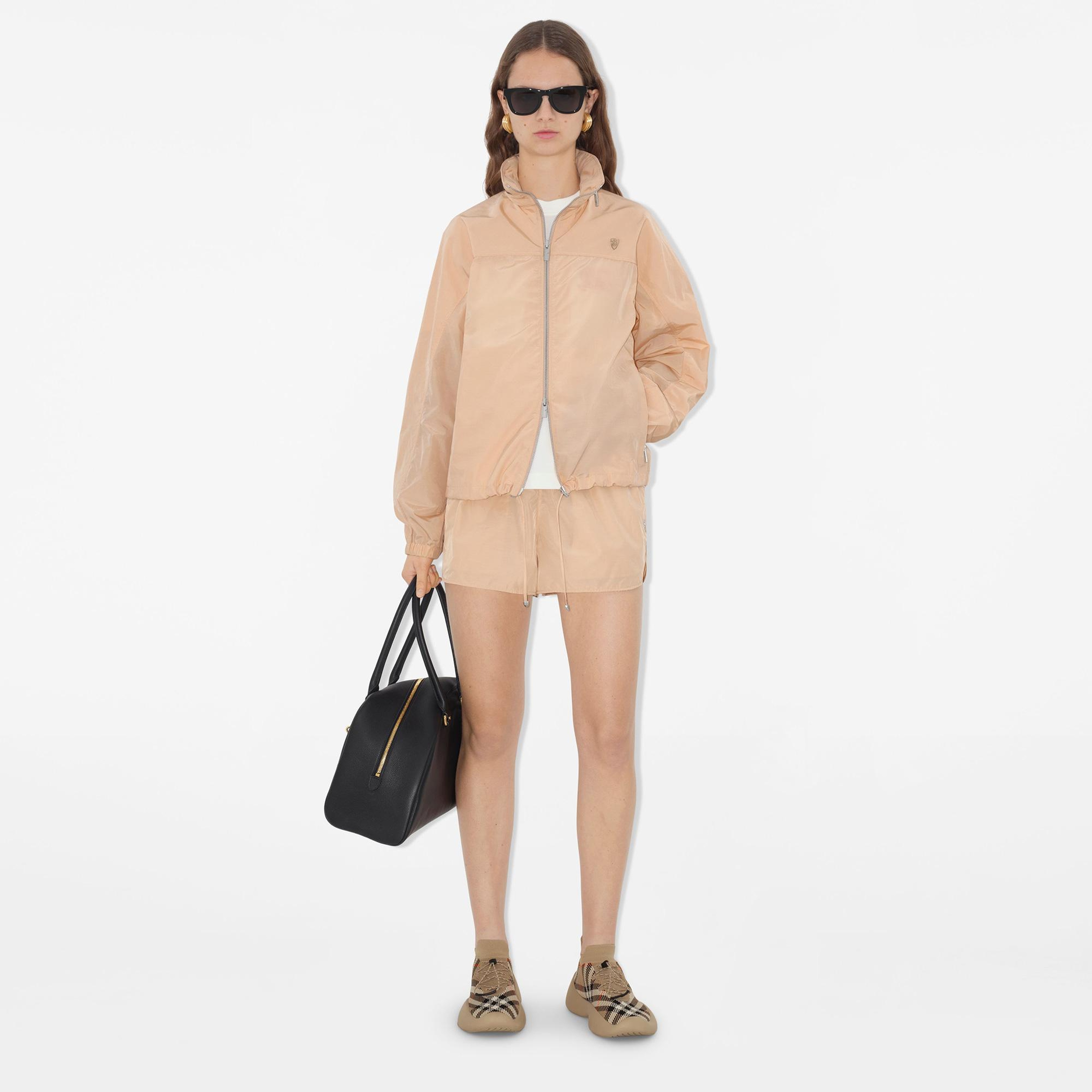 Burberry Giu Nylon Cotton Kadın Krem Ceket