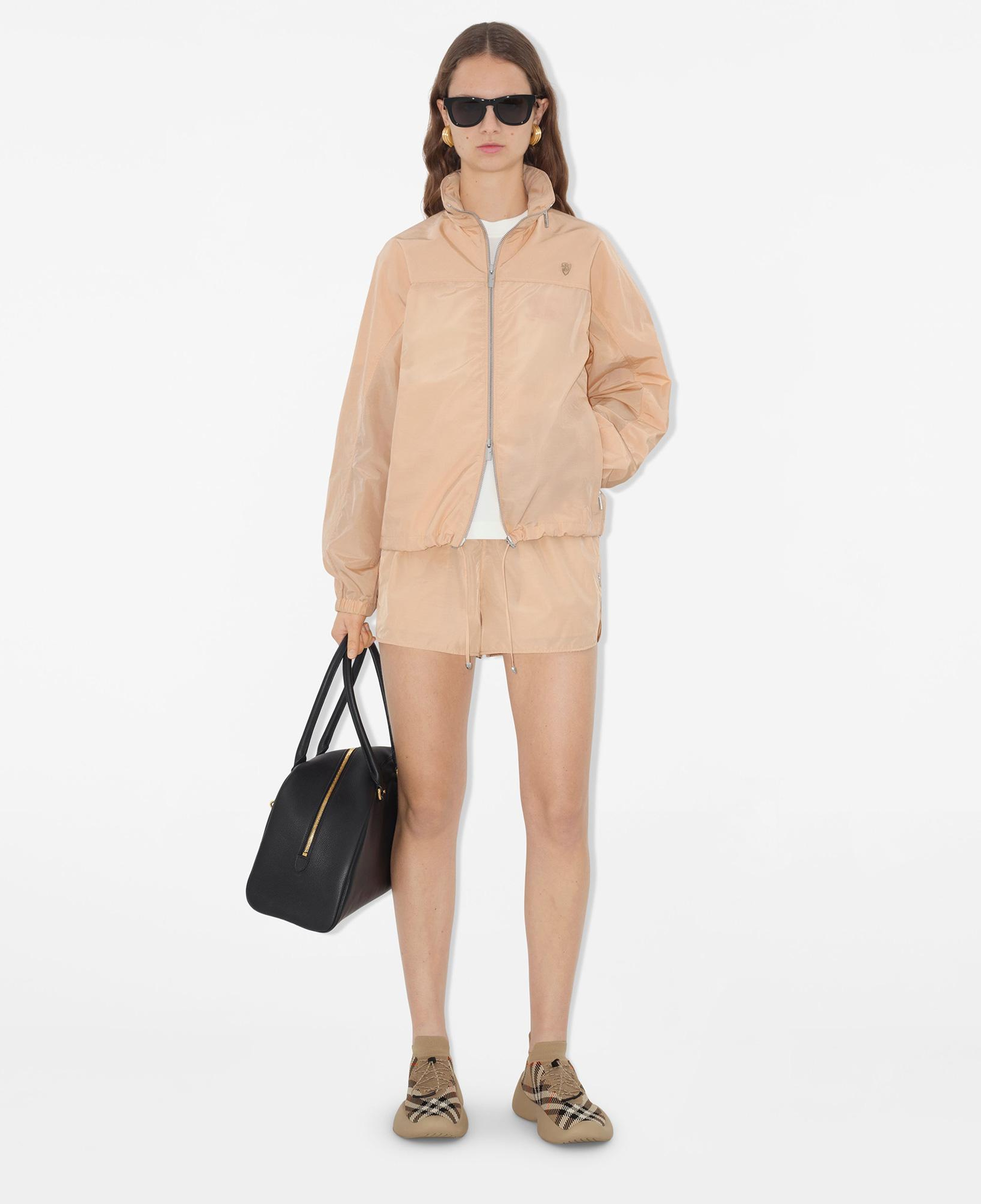Burberry Giu Nylon Cotton Kadın Krem Mont