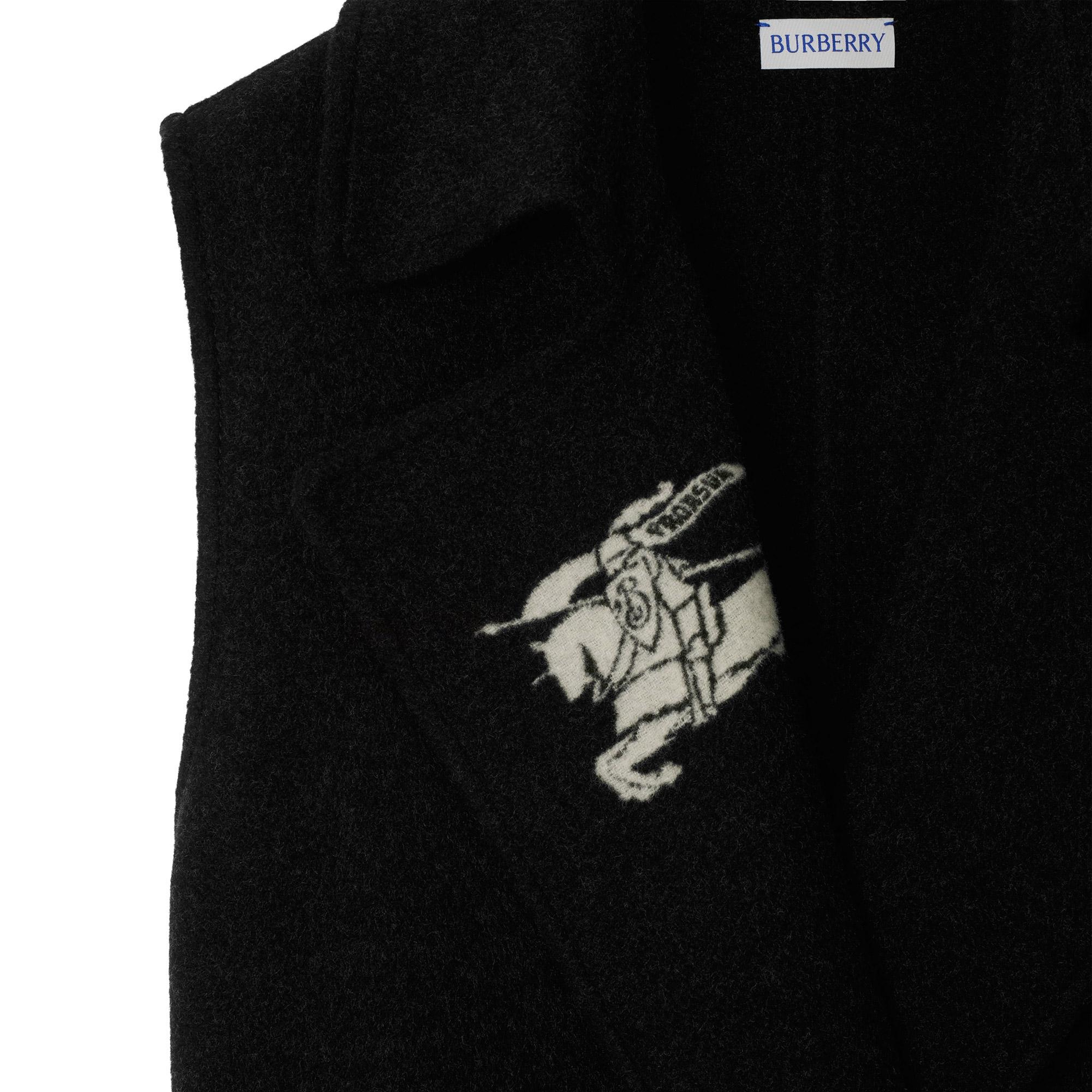 Burberry Kadın Mavi Yün Mont