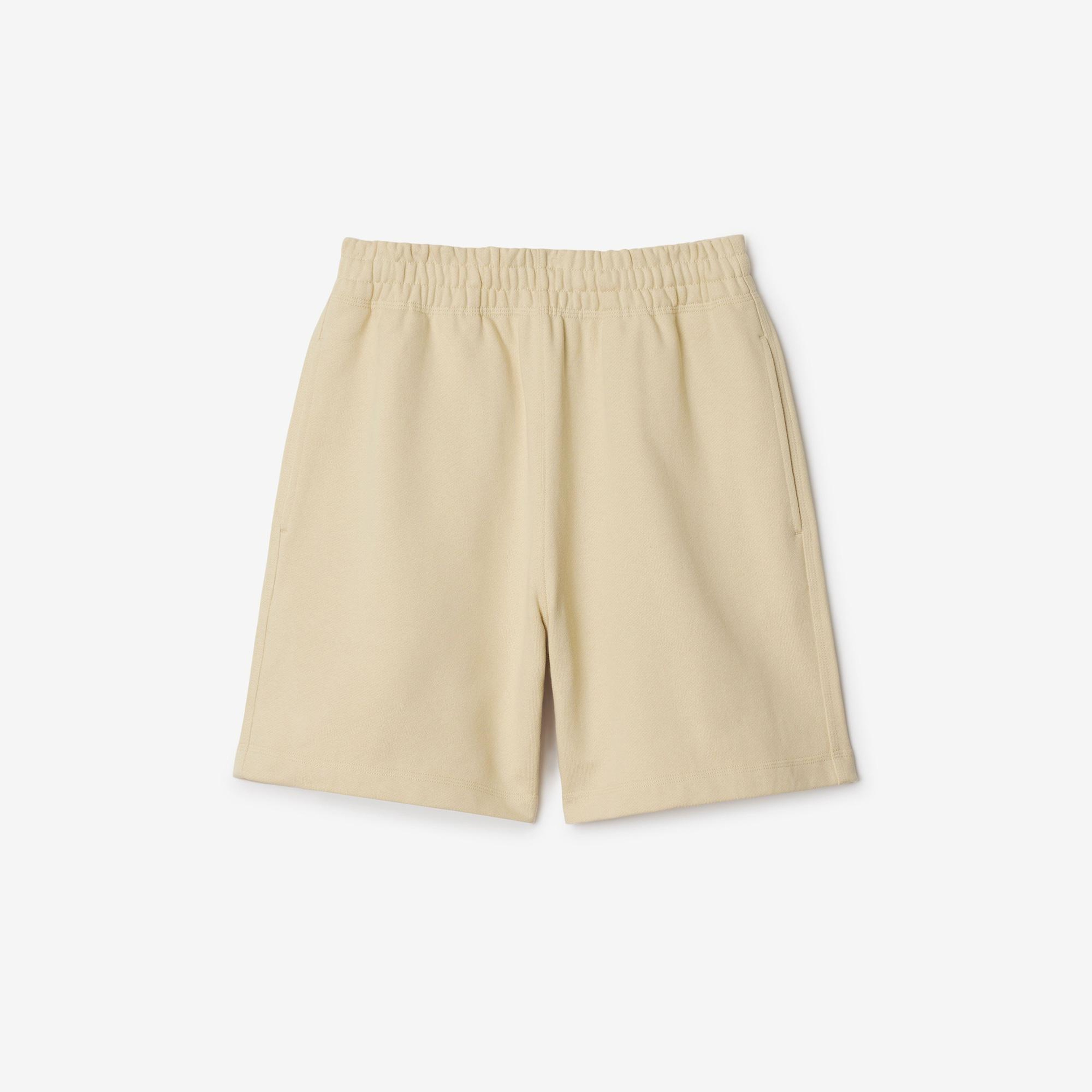 Burberry For Label Cotton Erkek Krem Şort