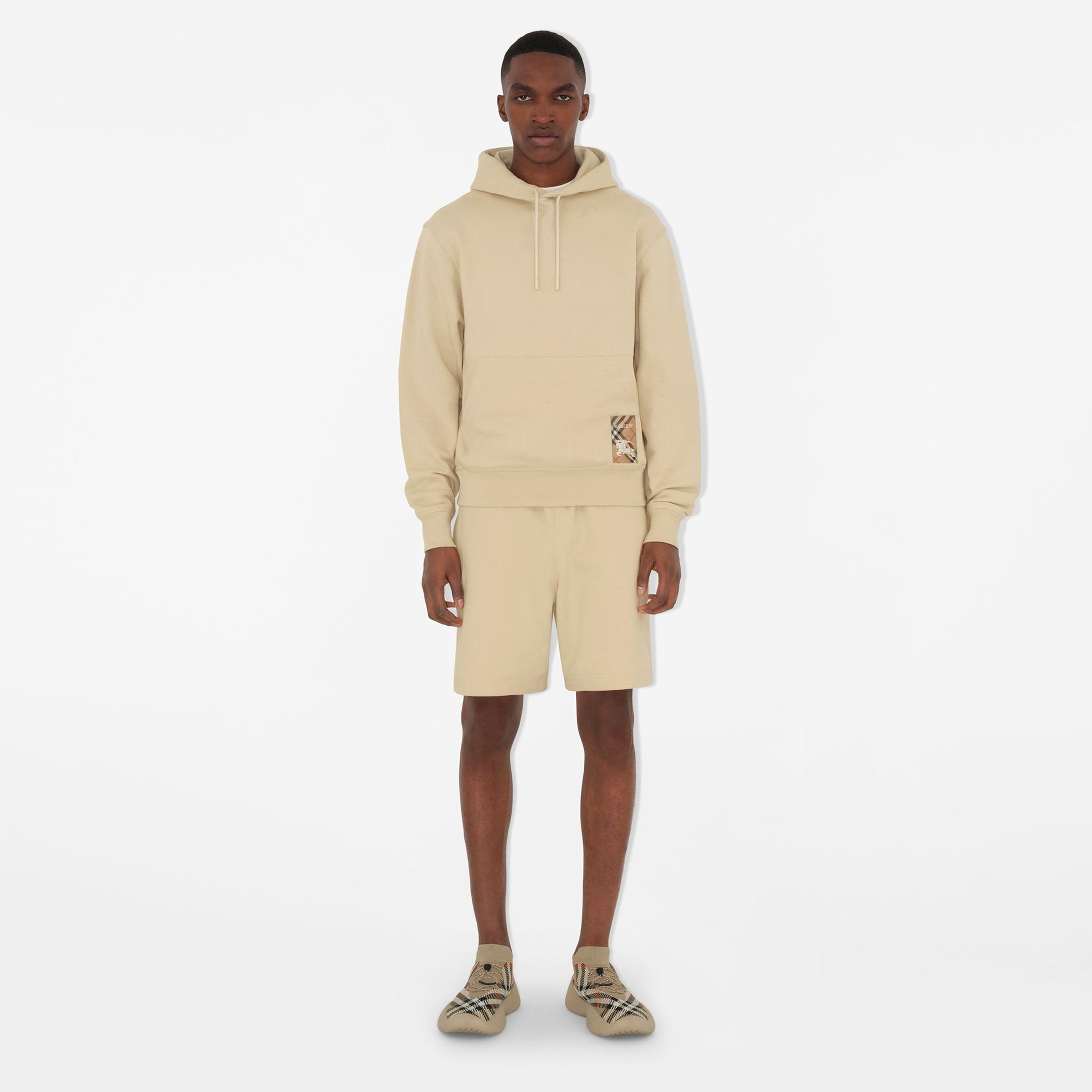 Burberry For Label Cotton Erkek Krem Şort