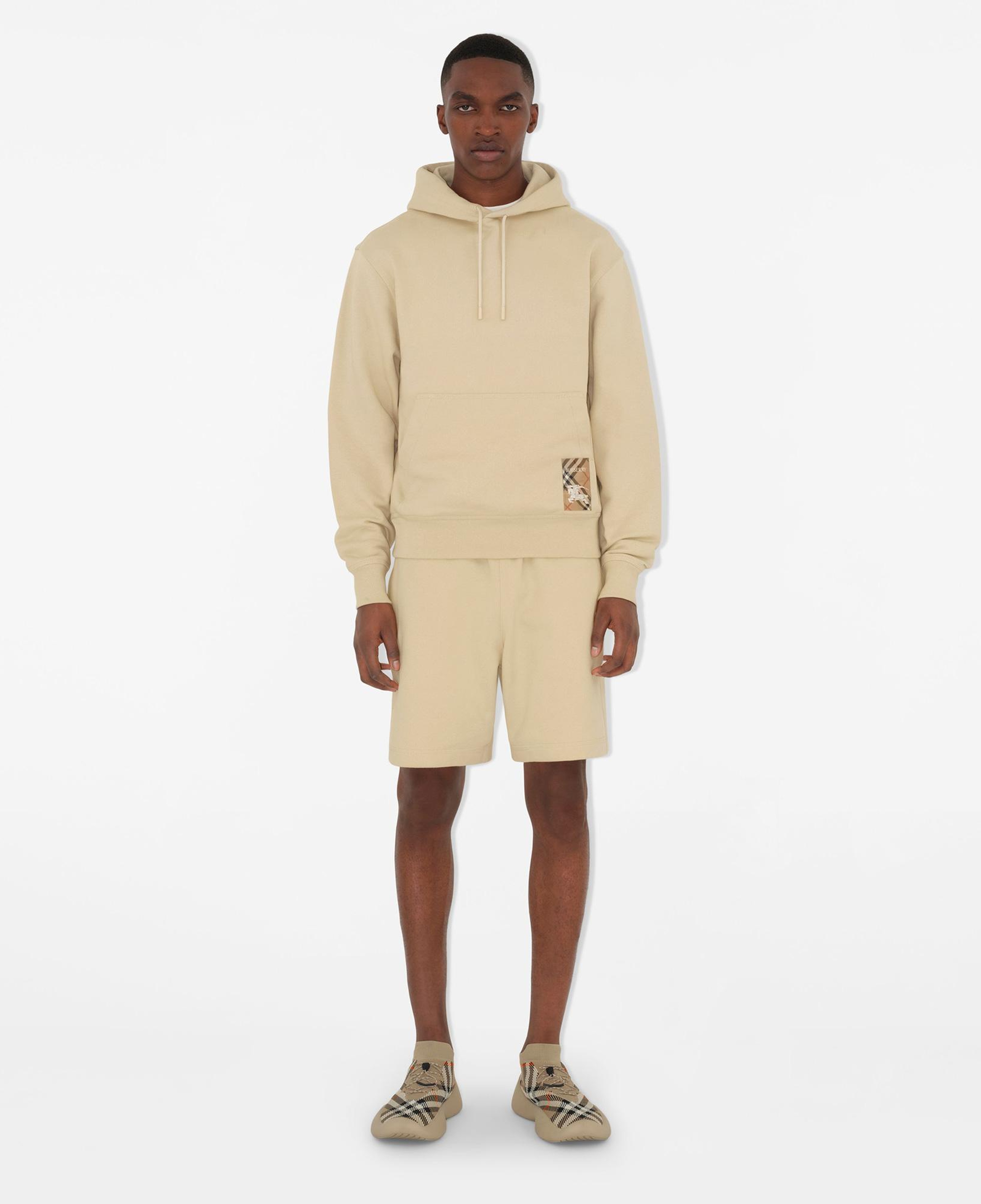 Burberry For Label Cotton Erkek Krem Şort