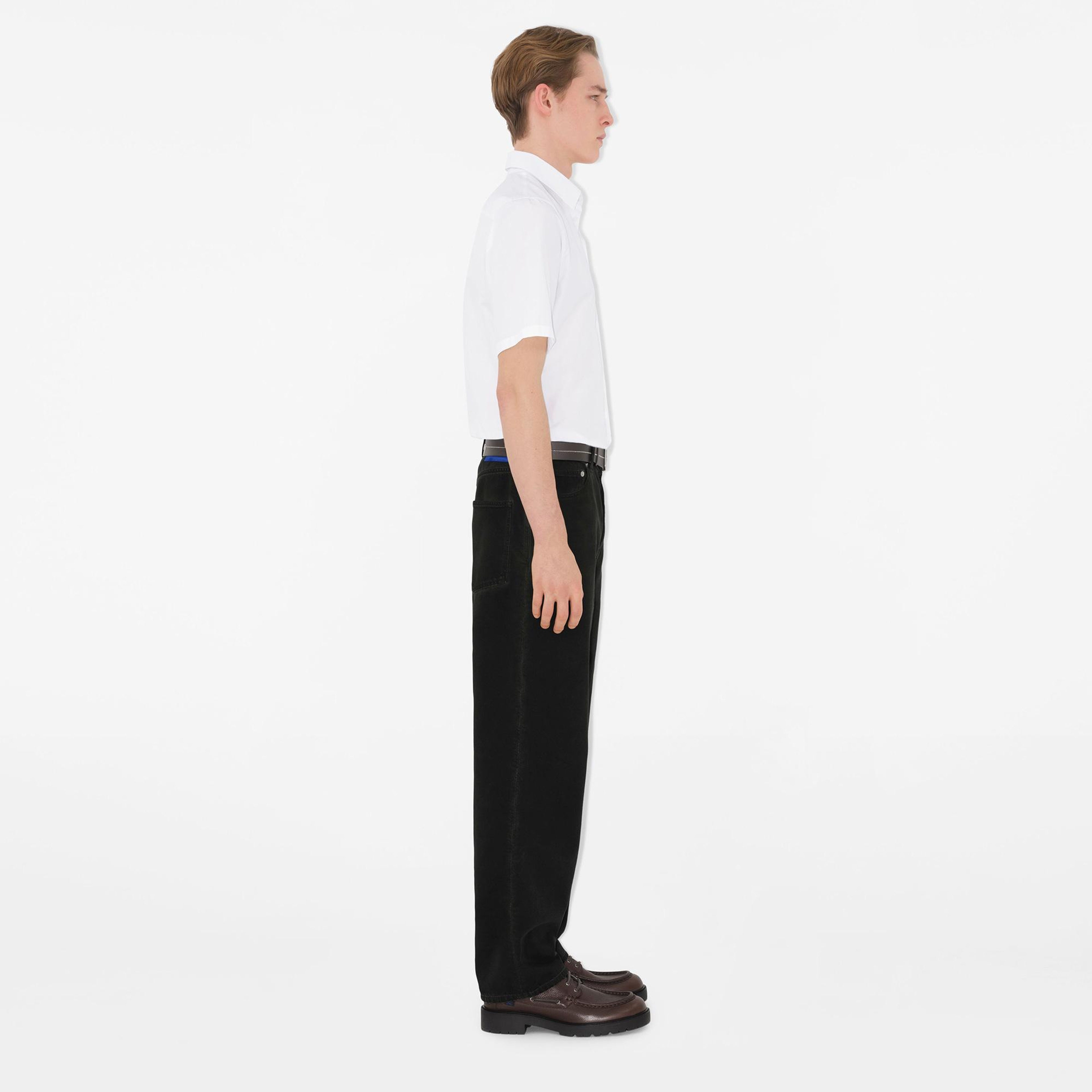 Burberry Ros Slim Fit Cotton Erkek Beyaz Gömlek
